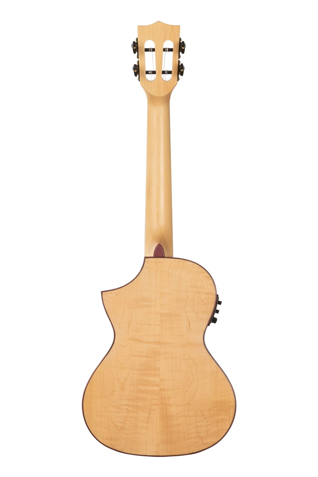 Image of Kala All Solid Flame Maple Cutaway Tenor Ukulele with EQ - KA-ASFM-T-CE