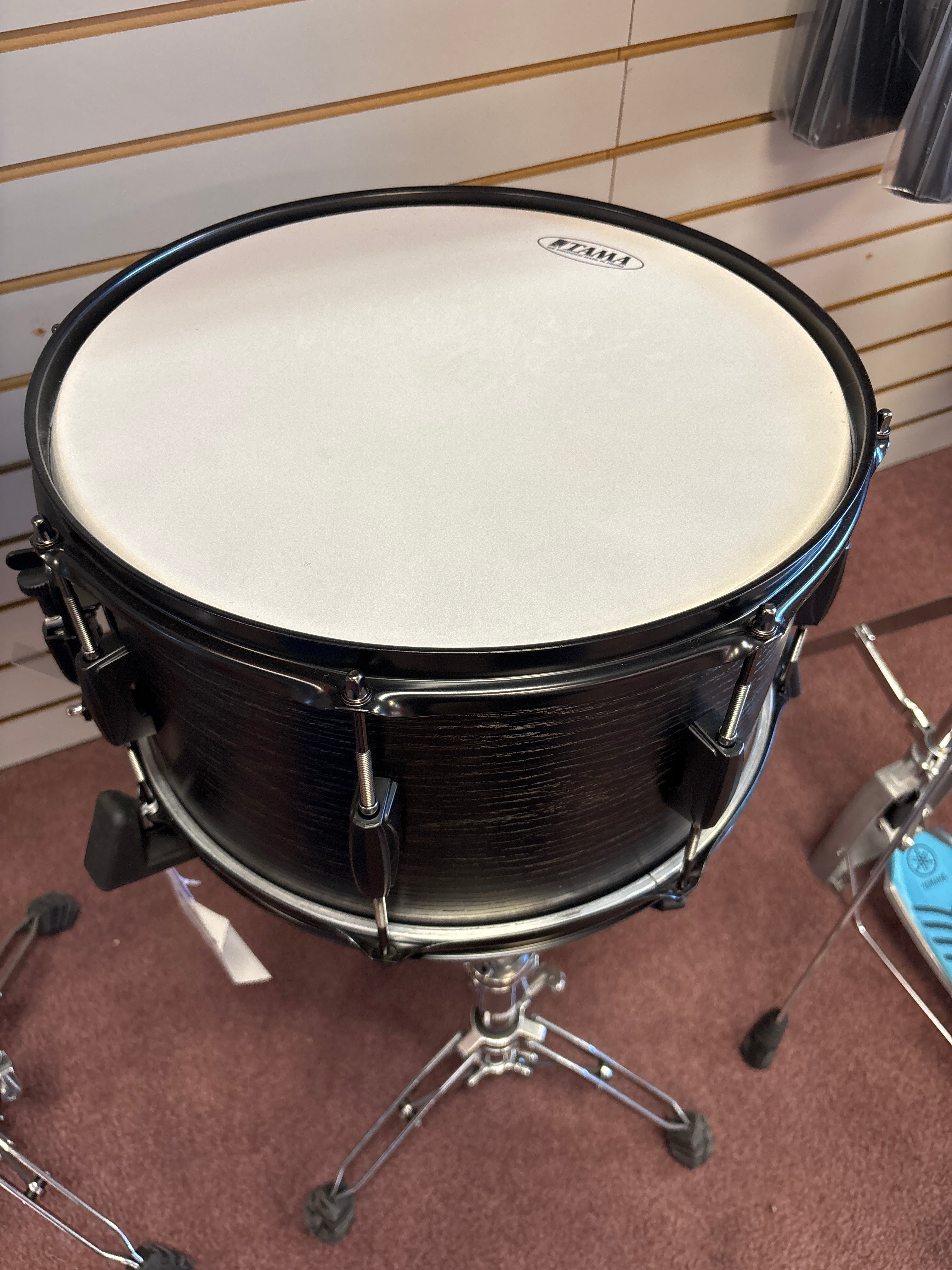 Image of TAMA WP148BKBOW Black Oak Wrap w/ Black Hardware 8 x 14