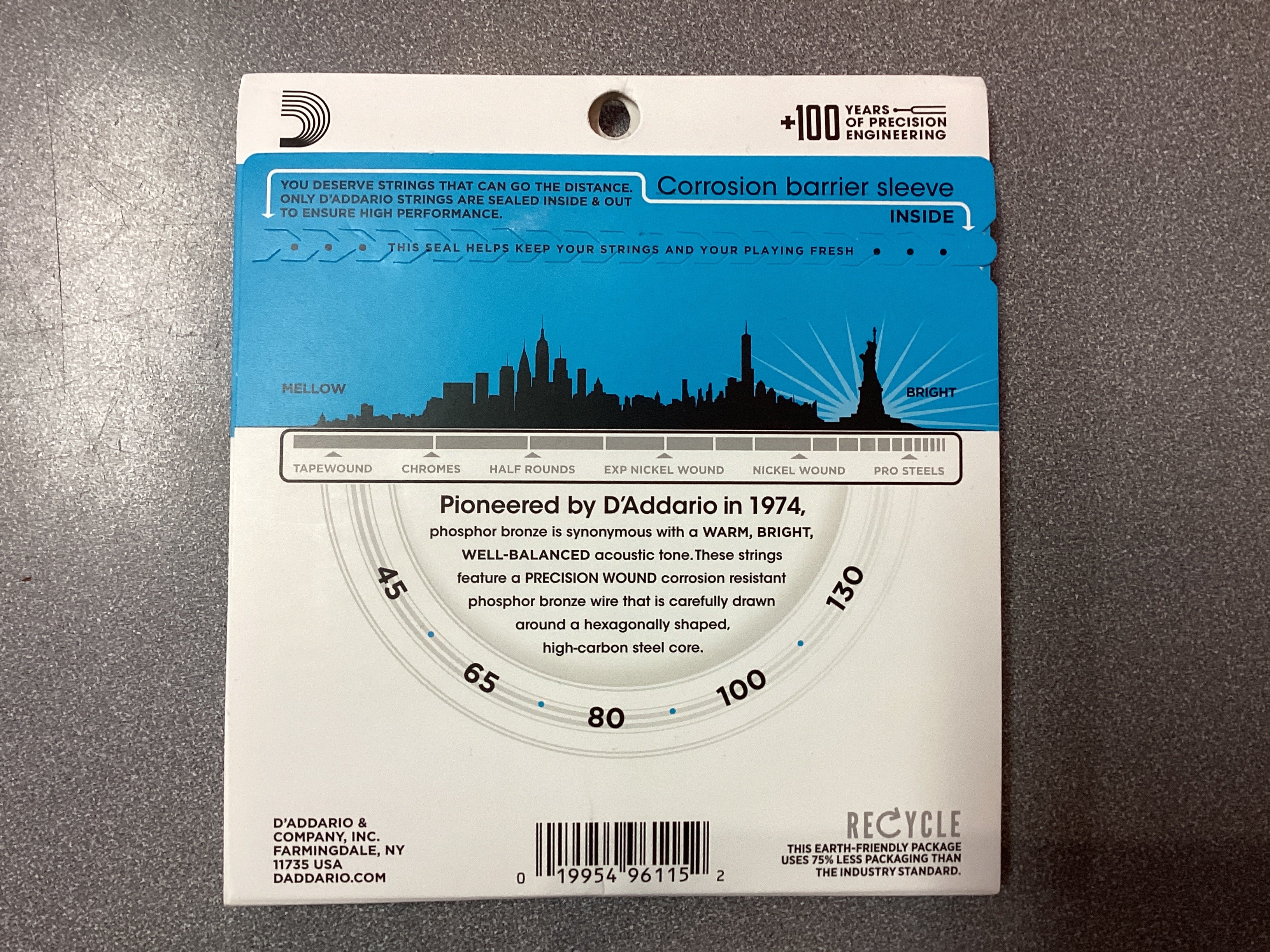 Image of D’Addario 5-String Acoustic Bass 45-130