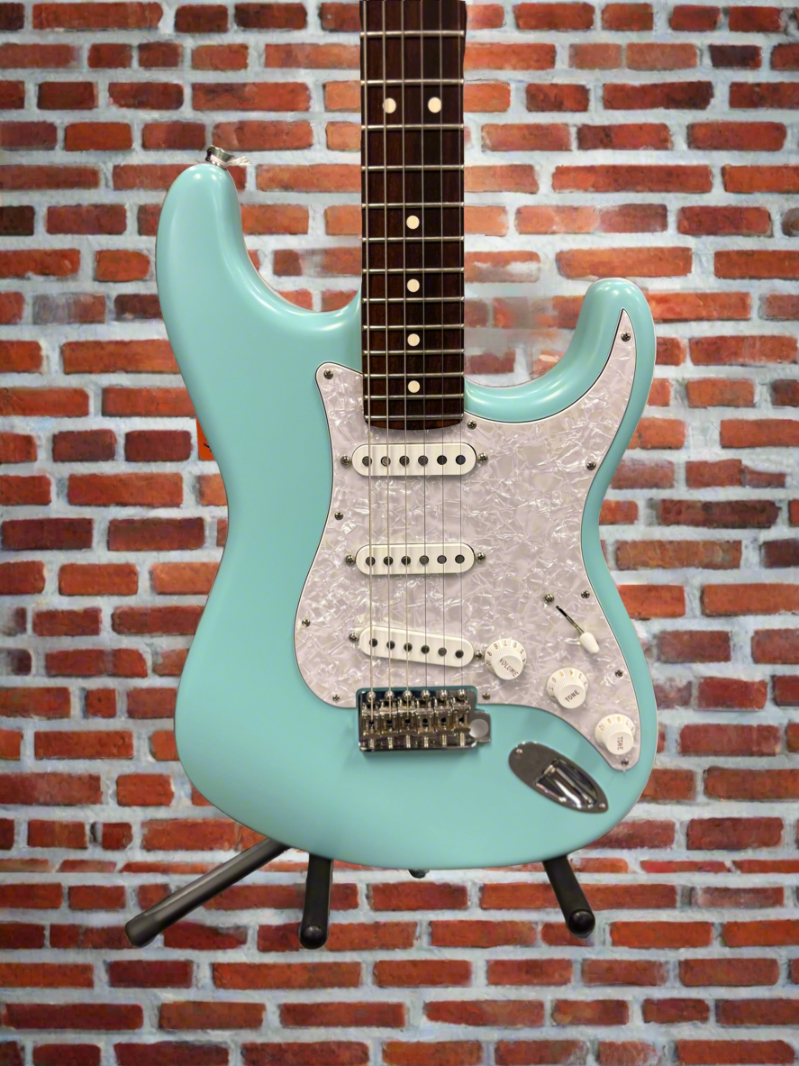 Image of Fender Limited Edition Cory Wong Stratocaster Daphne Blue with case