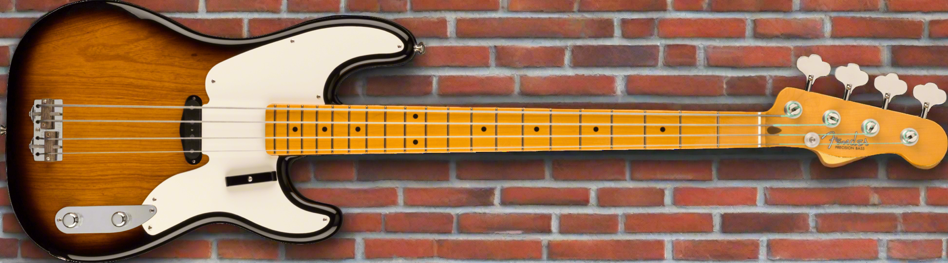 Image of FENDER American Vintage II 1954 Precision Bass®, Maple Fingerboard, 2-Color Sunburst