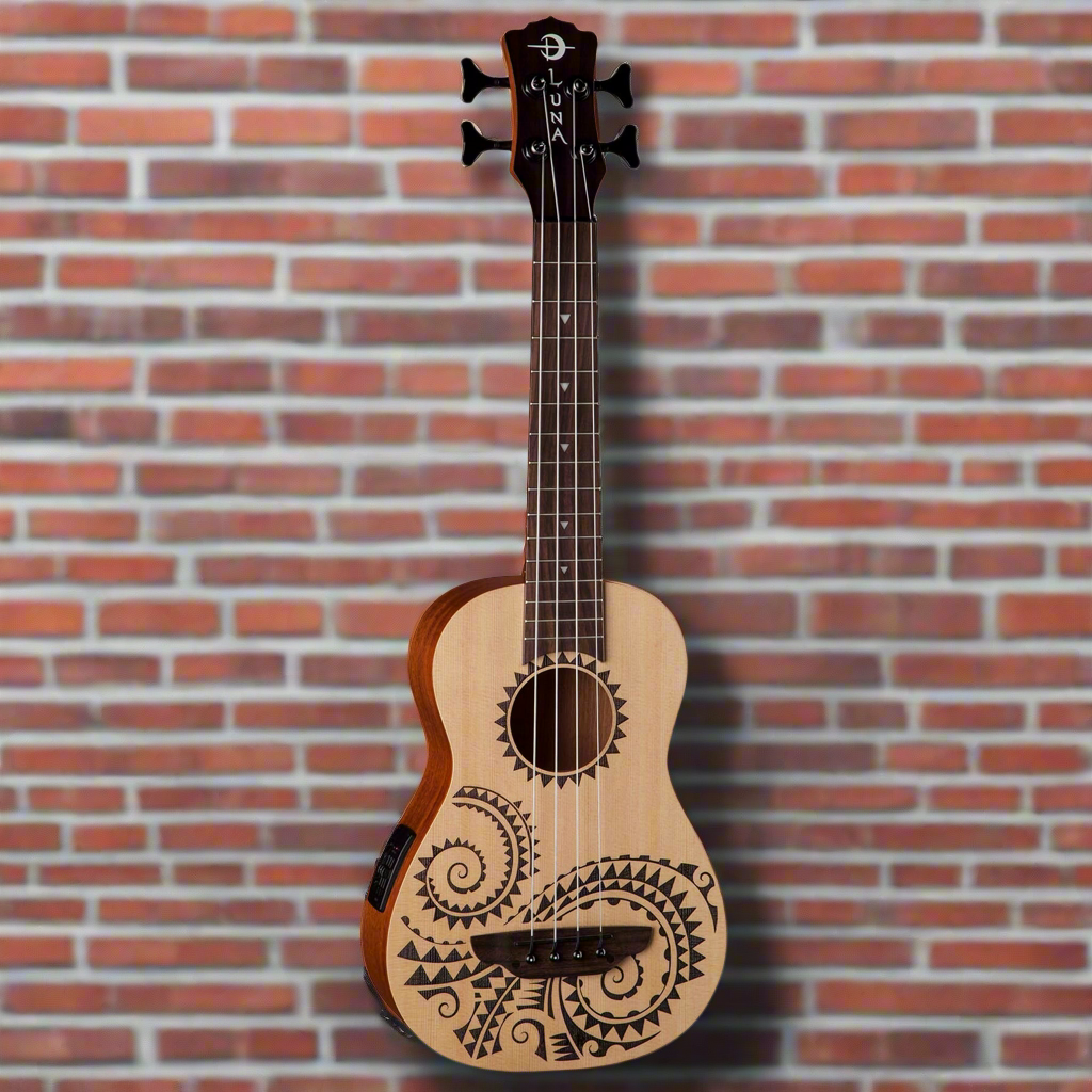 Image of LUNA UKE BASS TAT UKULELE