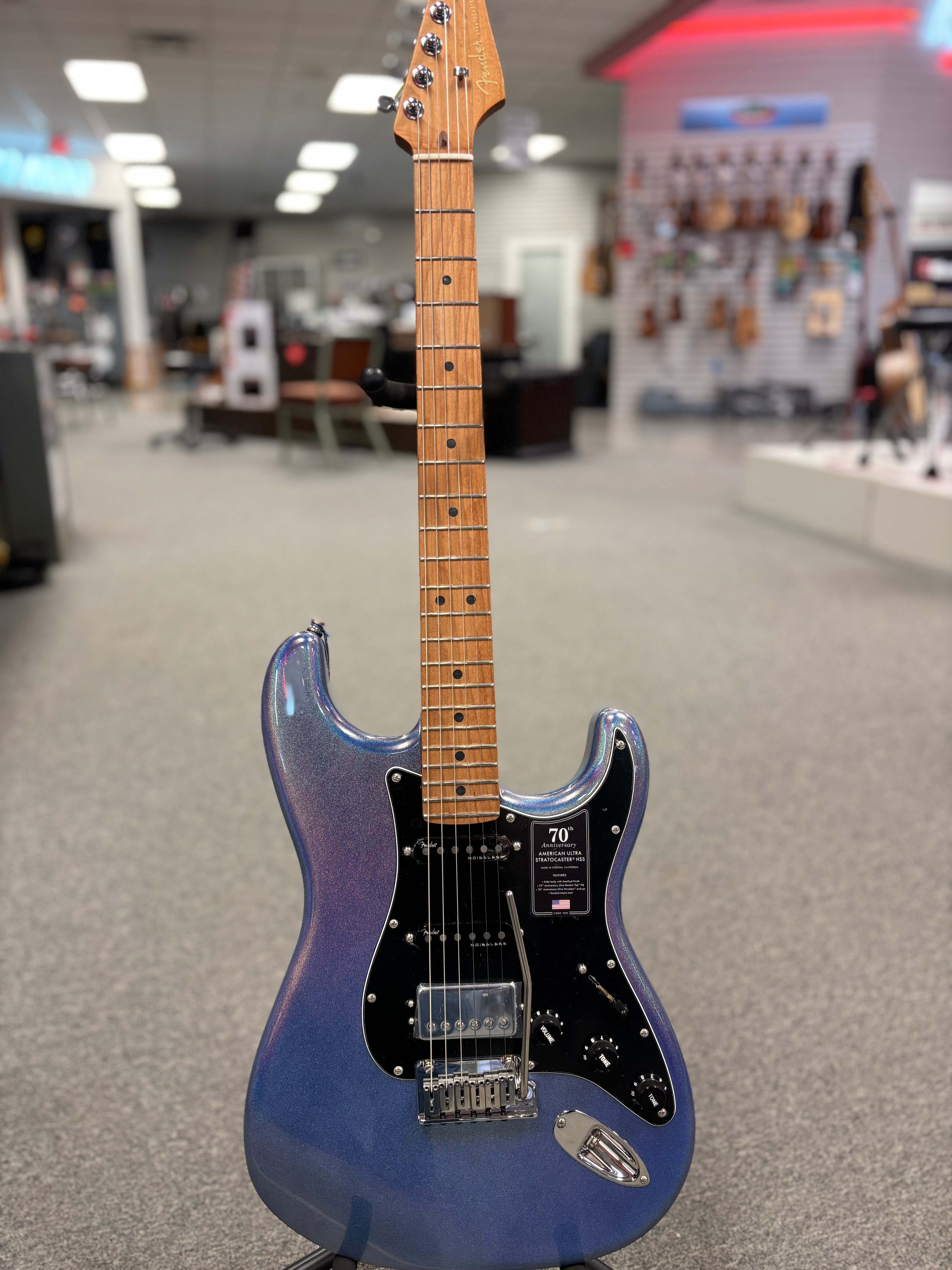 Fender 70th Anniversary Ultra Strat with case Amethyst