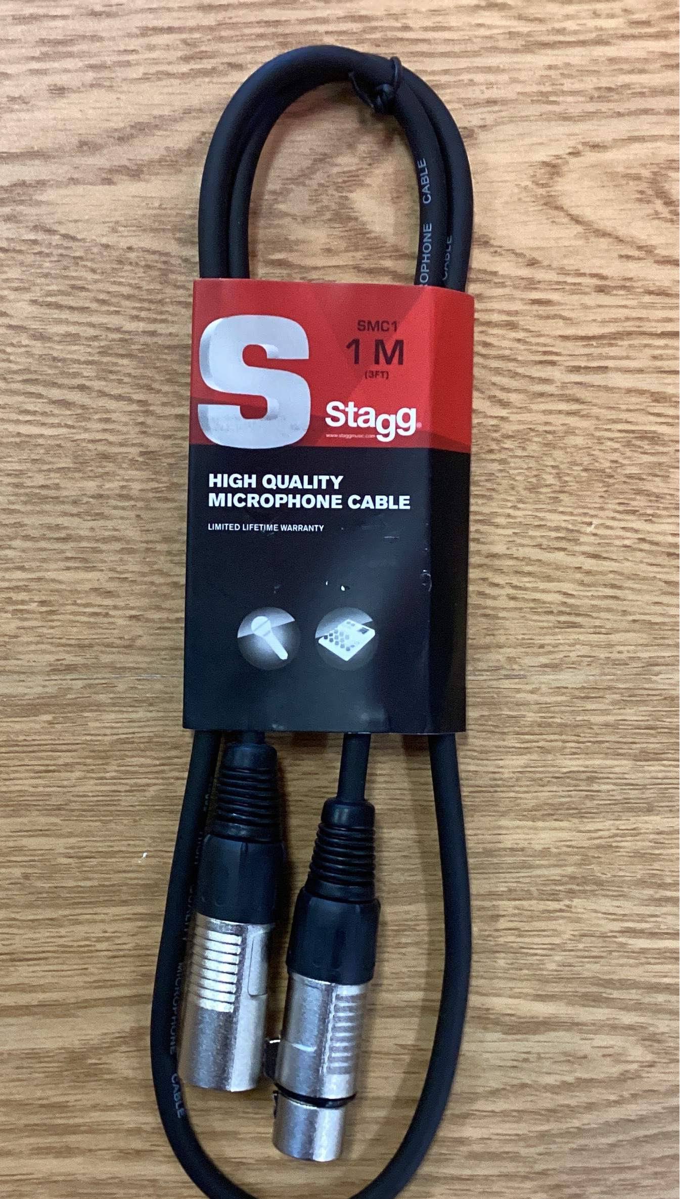 Stagg Microphone Cable~XLR-XLR~3ft