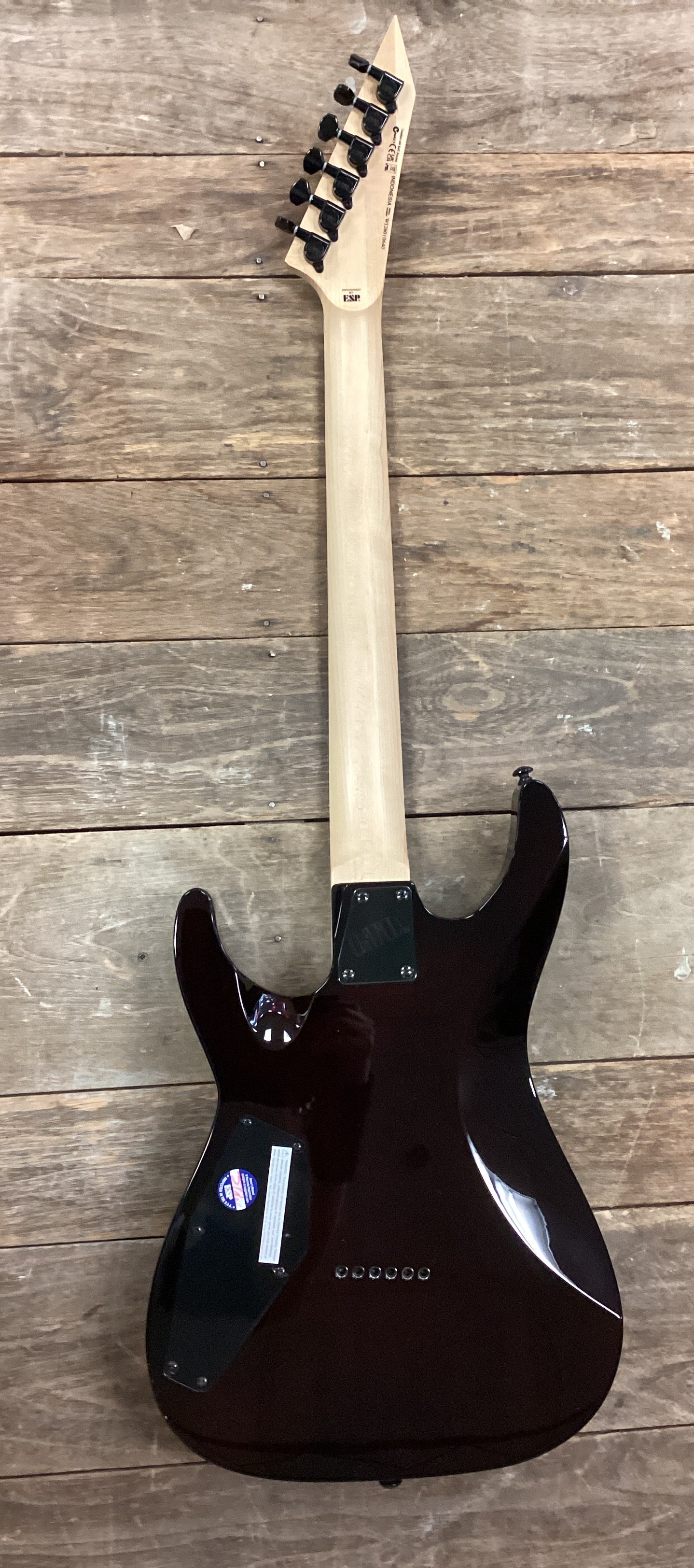 Image of ESP LTD MH 200HT QM Electric Guitar Dark Brown Sunburst