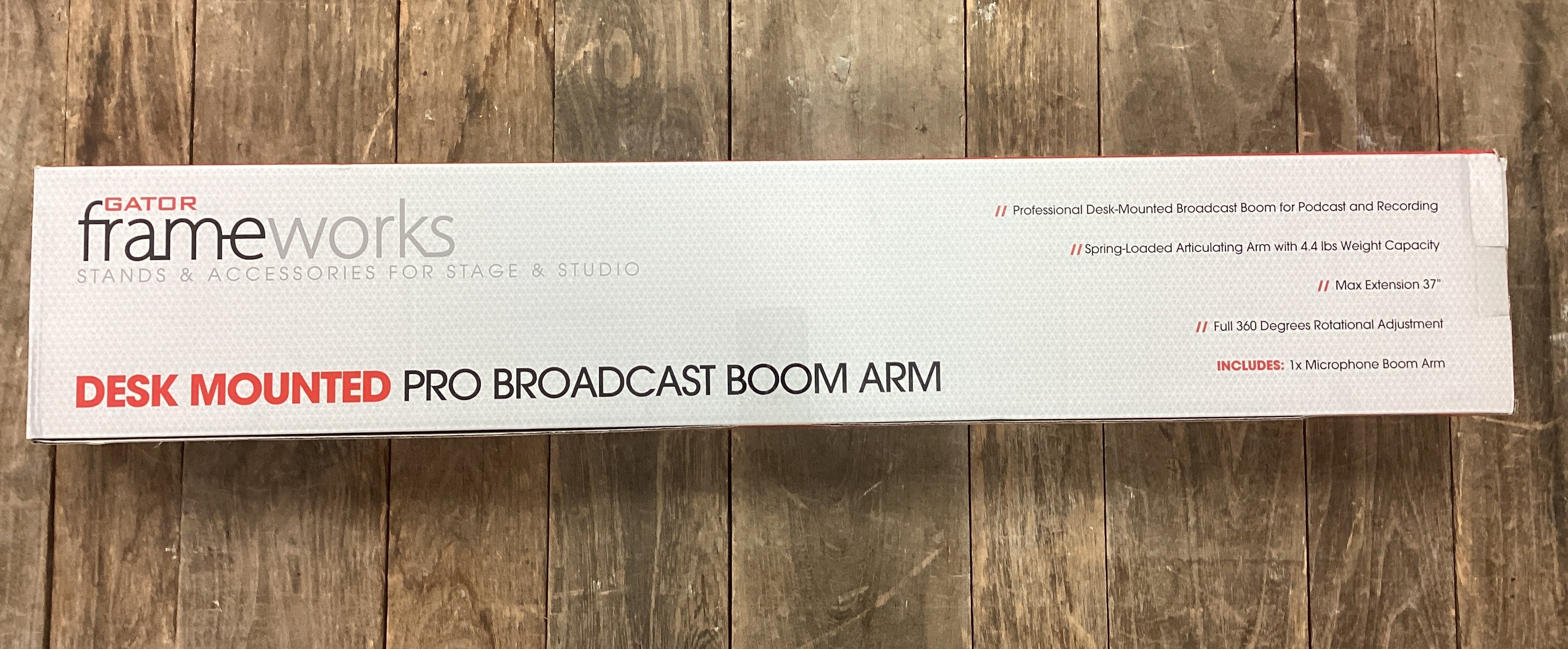 Image of Gator Deluxe Frameworks Desktop Mic Boom Stand