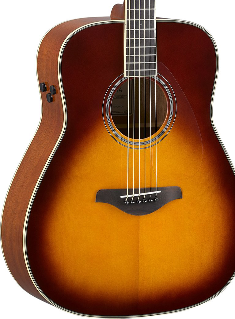 Image of YAMAHA FG TransAcoustic Guitar, Brown Sunburst