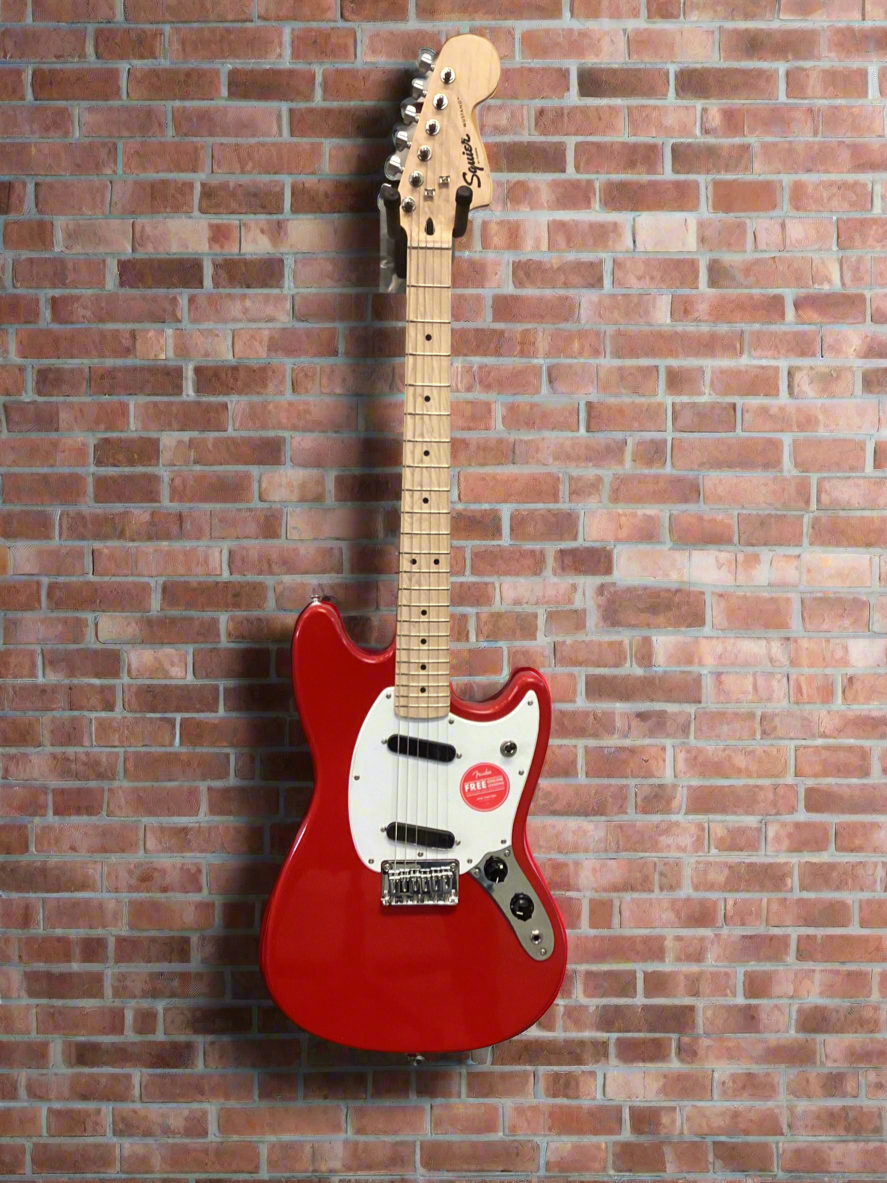 Image of Squier Sonic Mustang Maple Fingerboard, White Pickguard, Torino Red