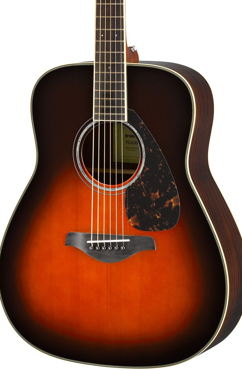 YAMAHA  FG830  FOLK GUITAR SOLID TOP, Tobacco Sunburst