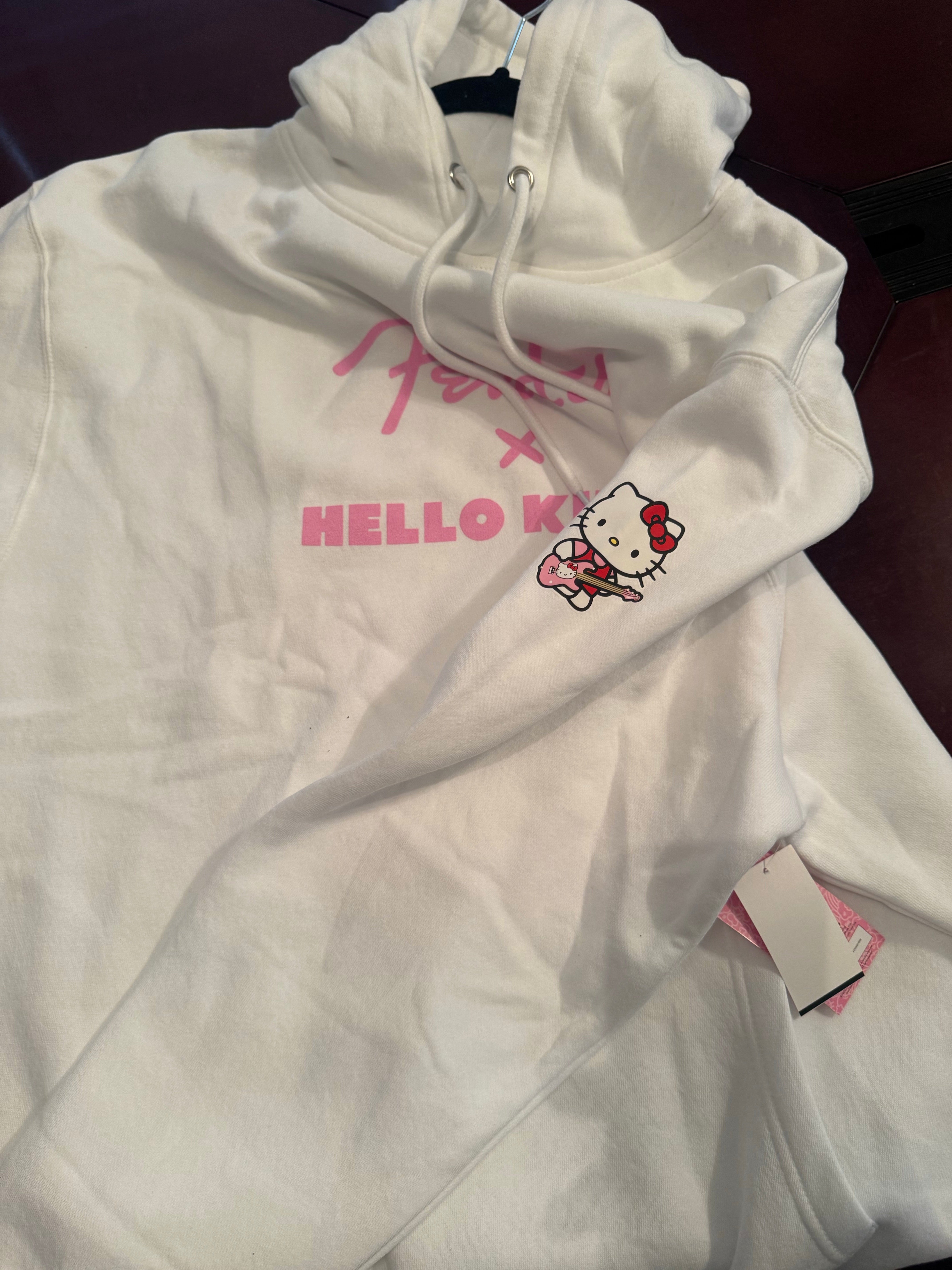 Fender® x Hello Kitty® White Sleeve Logo Hoodie