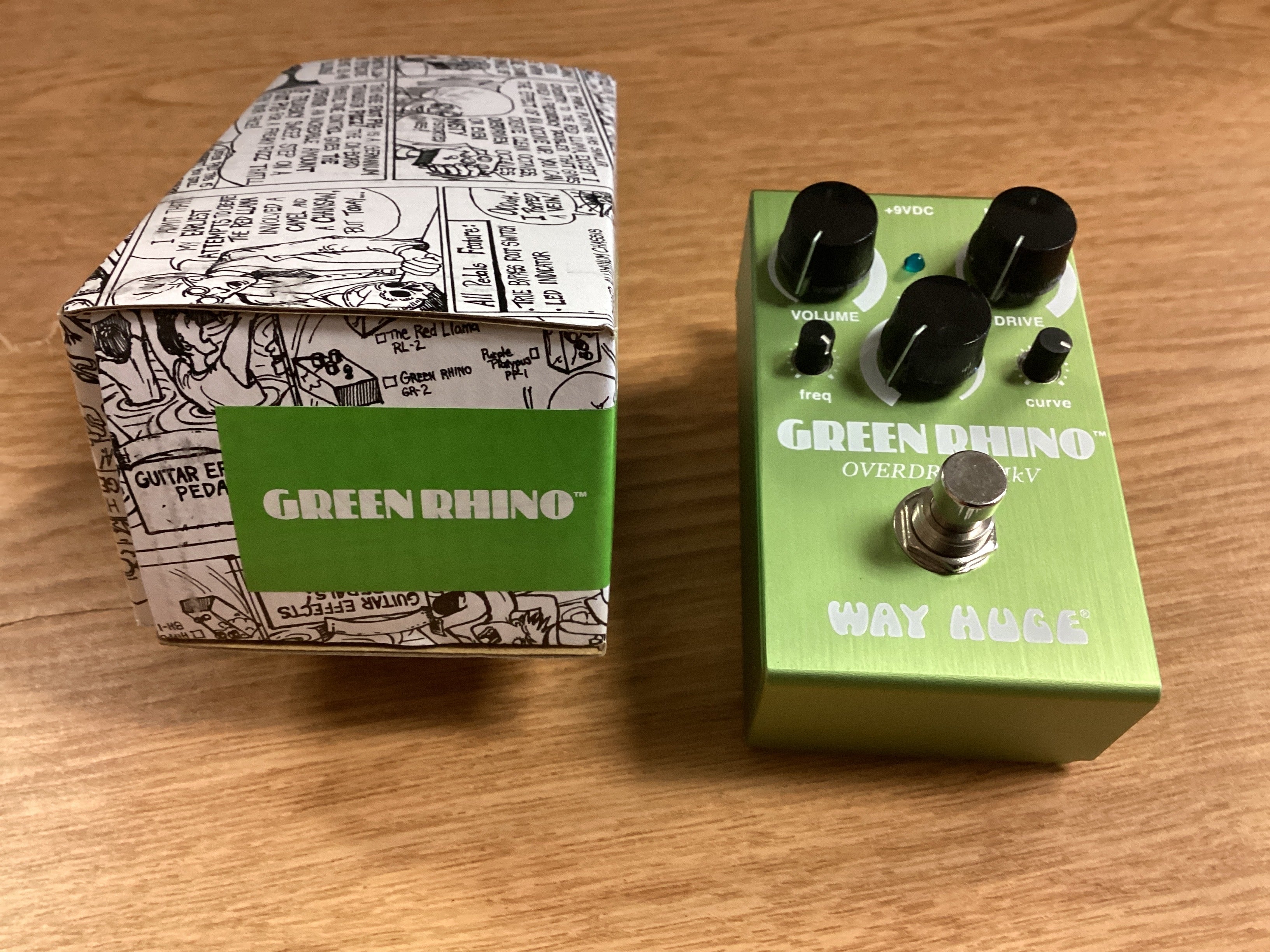 Image of Way Huge Green Rhino Overdrive Pedal - Classic Tube Screamer Style Tone