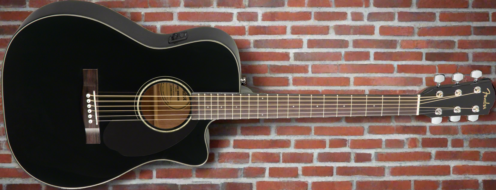 Image of FENDER CC-60SCE Concert, Walnut Fingerboard, Black