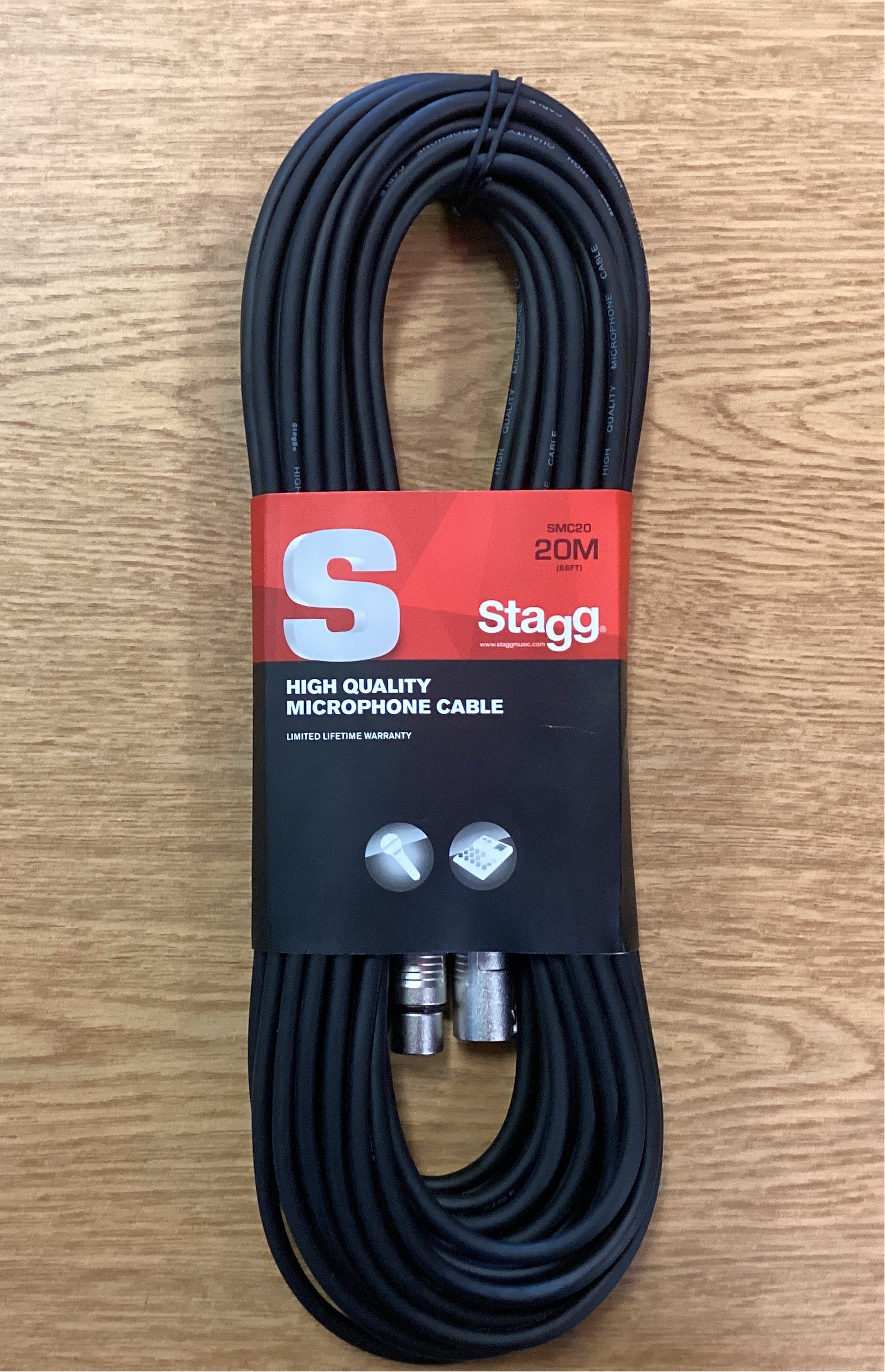 Image of Stagg Microphone Cable~XLR-XLR~66ft SMC20
