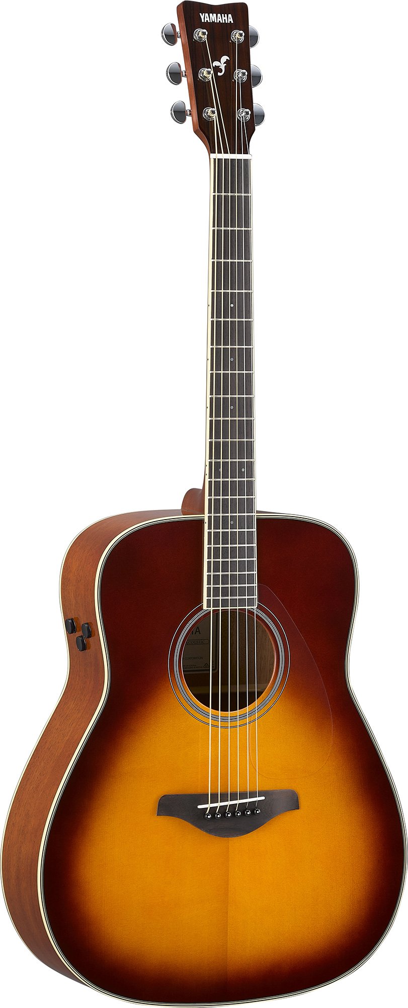 Image of YAMAHA FG TransAcoustic Guitar, Brown Sunburst