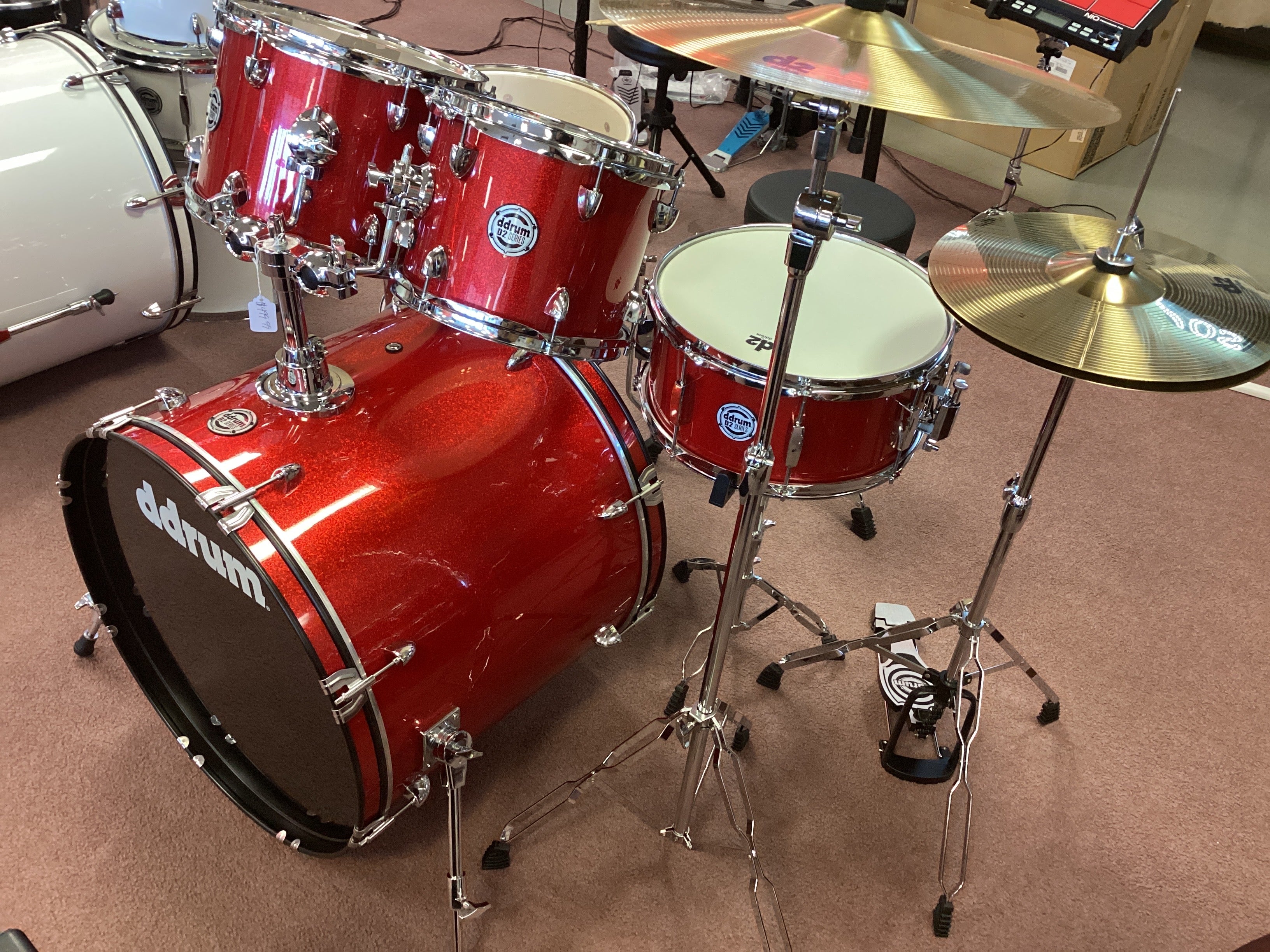 Image of Ddrum~D2 5-piece drum set~w/cymbals~Red Sparkle