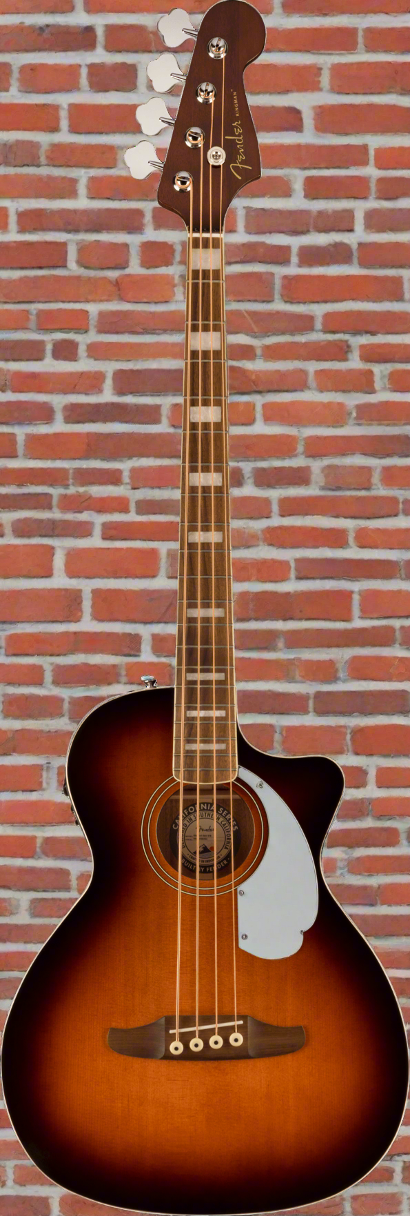 Image of FENDER Kingman™ Bass, Walnut Fingerboard, Black Pickguard, Shaded Edge Burst