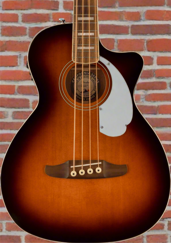 Image of FENDER Kingman™ Bass, Walnut Fingerboard, Black Pickguard, Shaded Edge Burst
