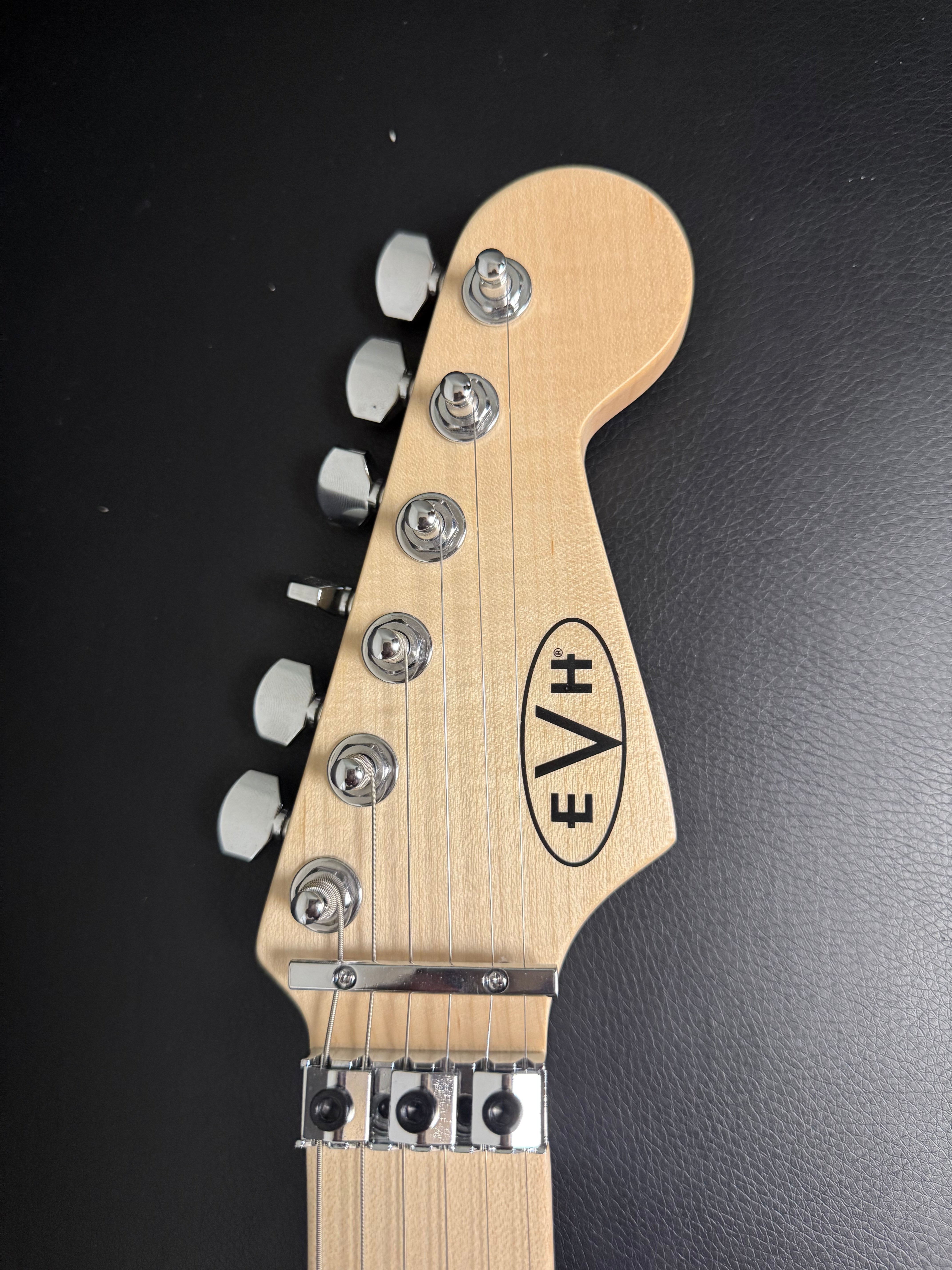 EVH Striped Series Red with Black Stripes
