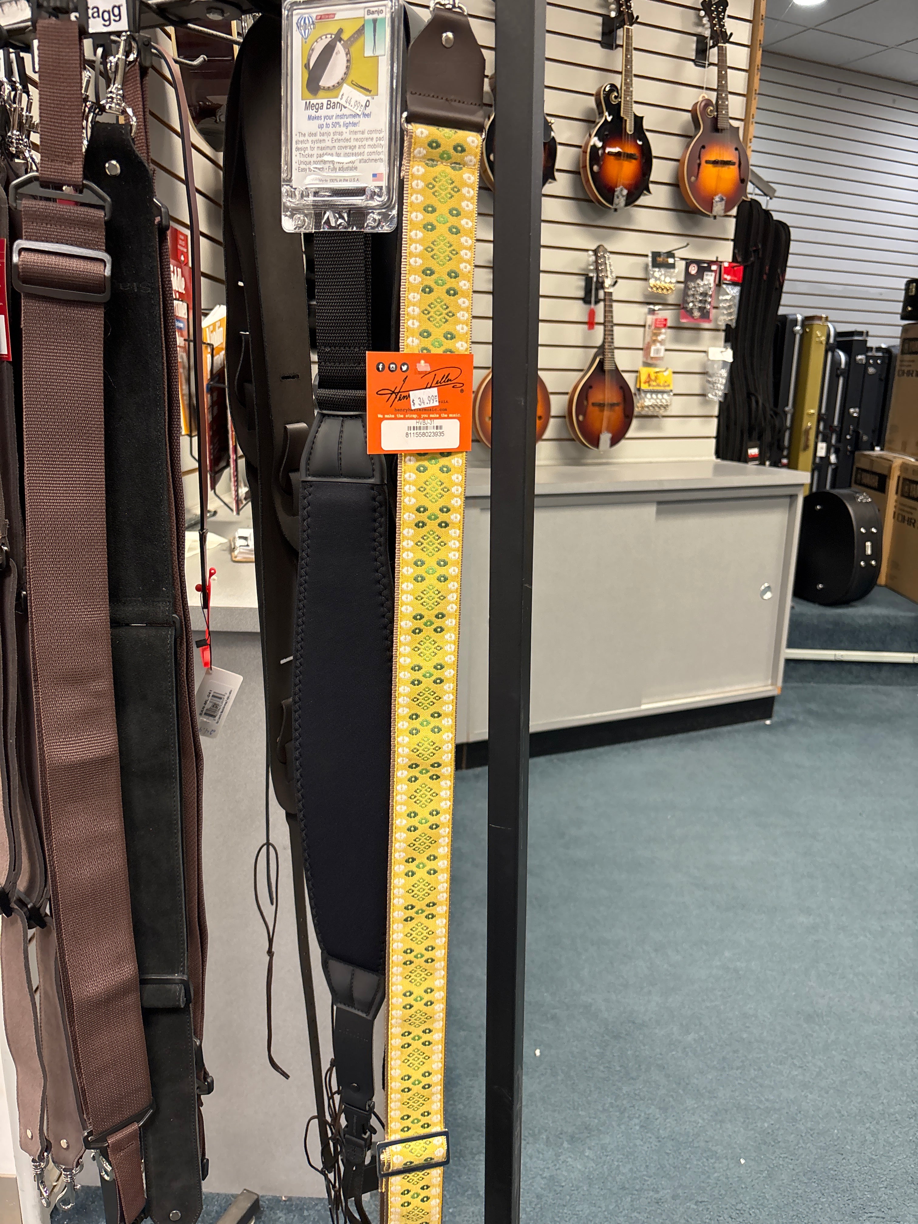 Image of Henry Heller banjo strap HVBJ 31