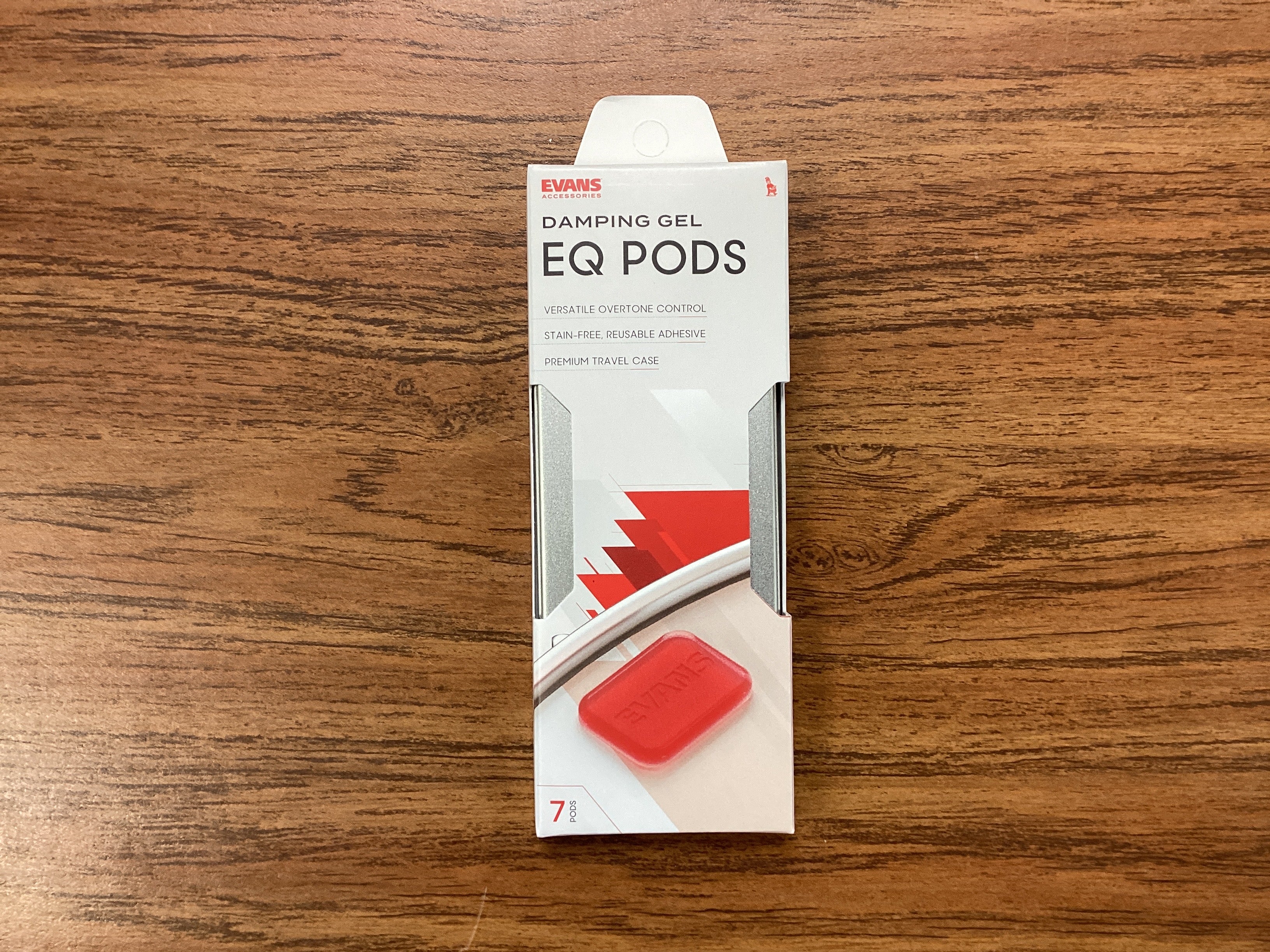 Image of Evans EQ Pods Red Drum Damper Gels 7 Pack W/Case