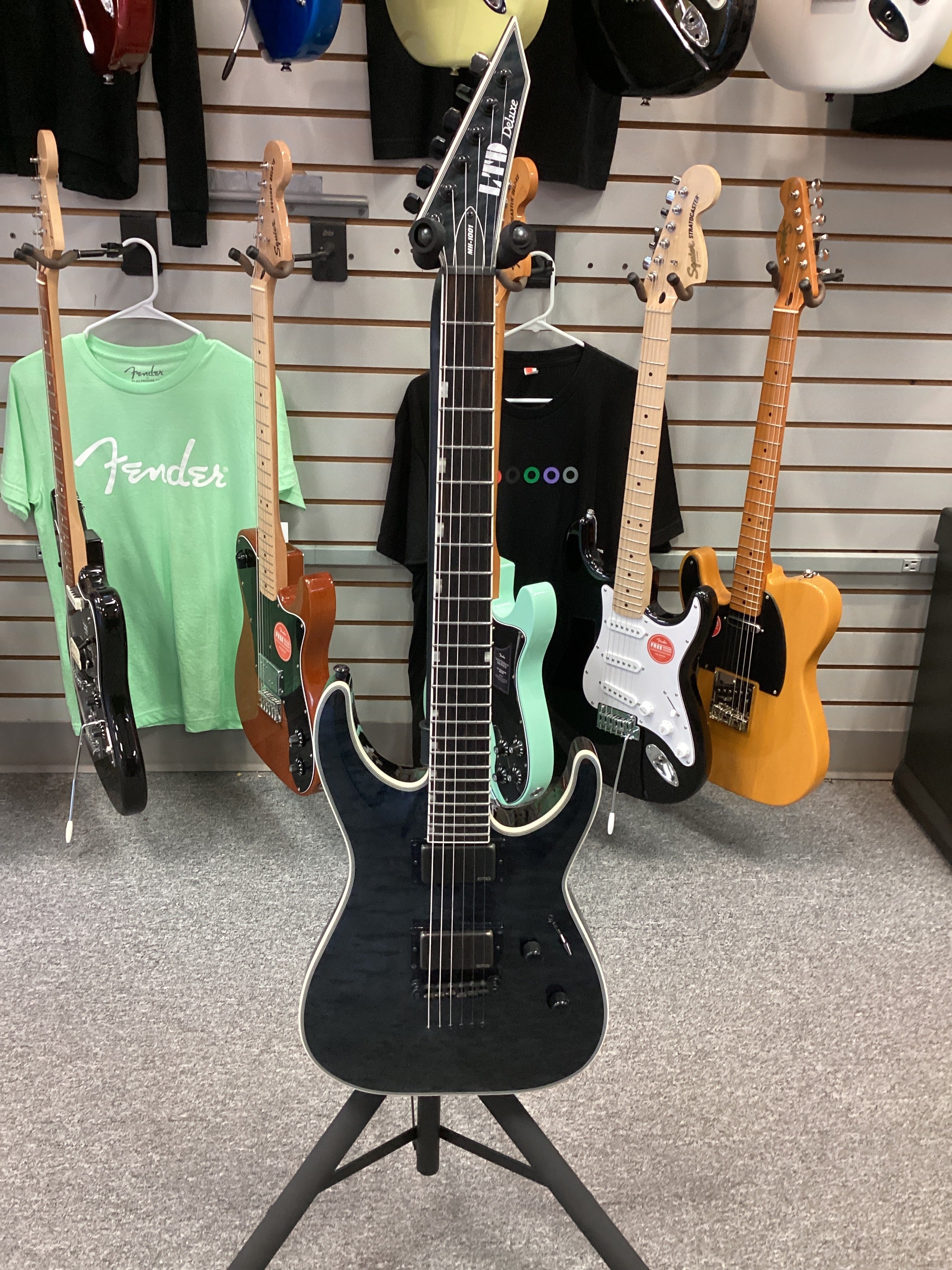 Image of LTD MH1001 Neck Through EMG Metalworks Stainless Steel Frets