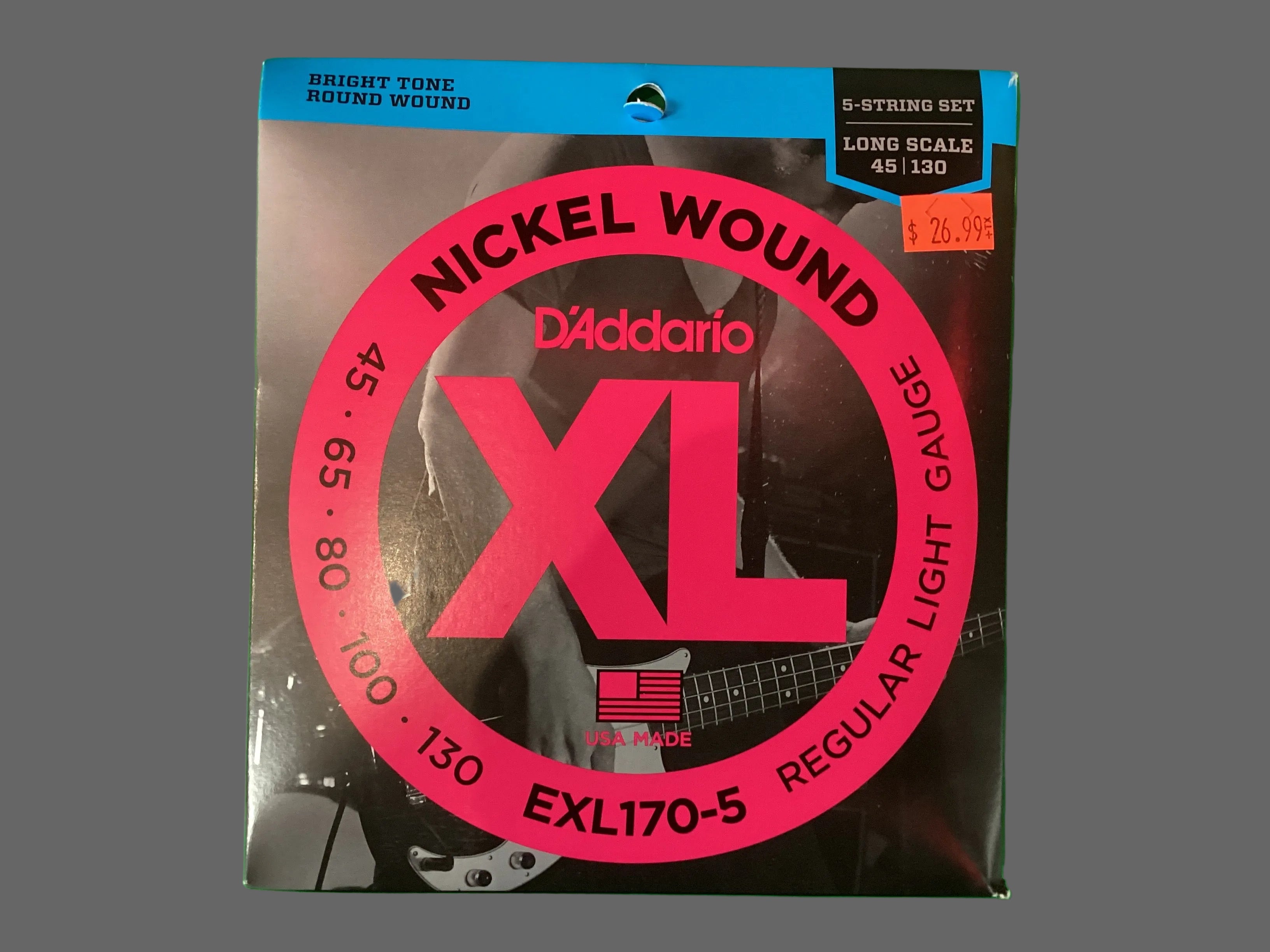 Image of D’Addario EXL170-5 string bass