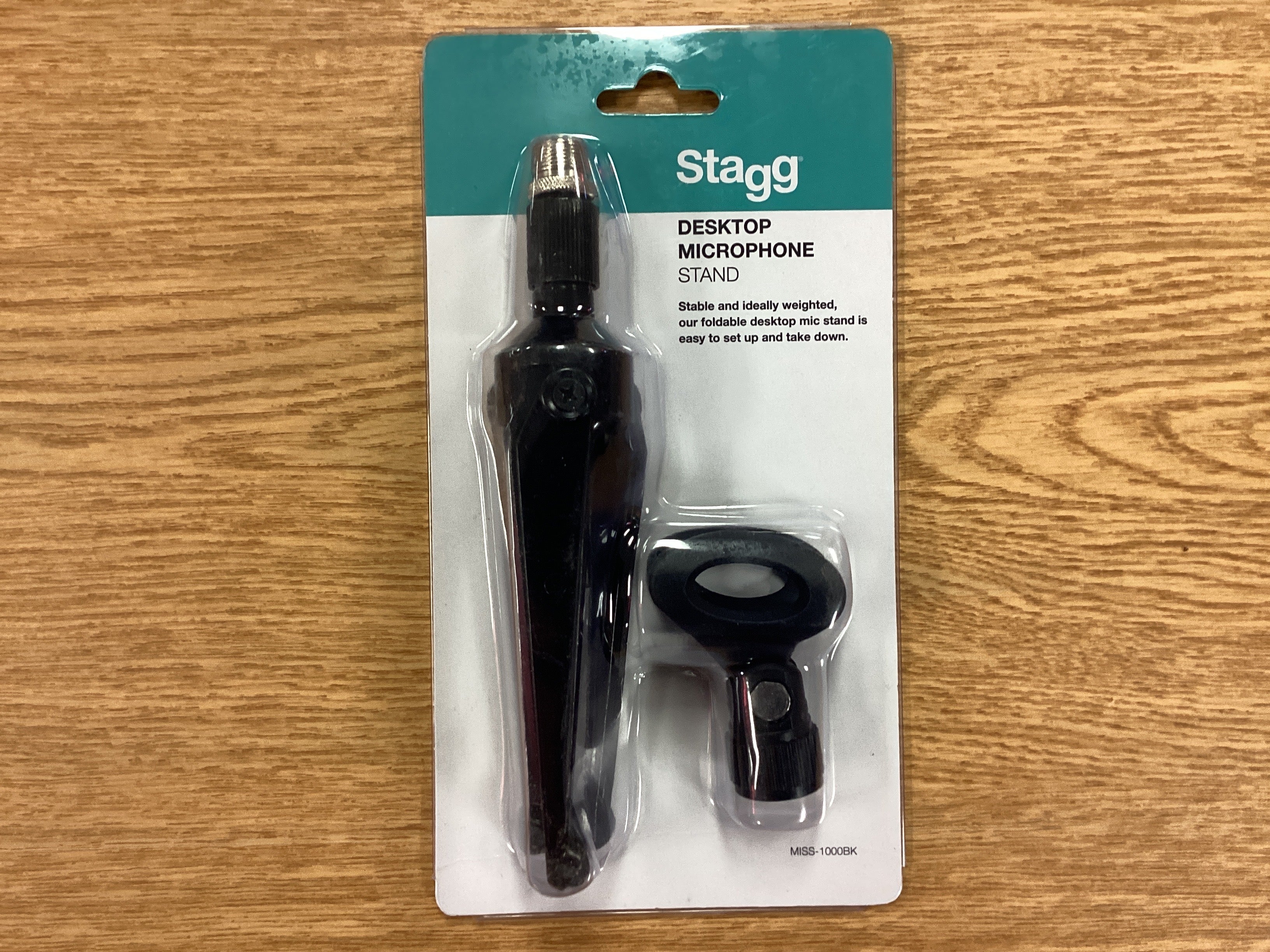 Image of Stagg Desktop/Tri-Pod Stand+Mic Clip