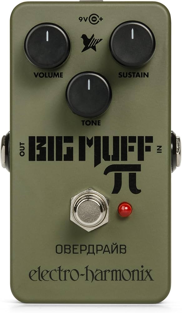Image of EHX GREEN RUSSIAN BIG MUFF fuzz pedal