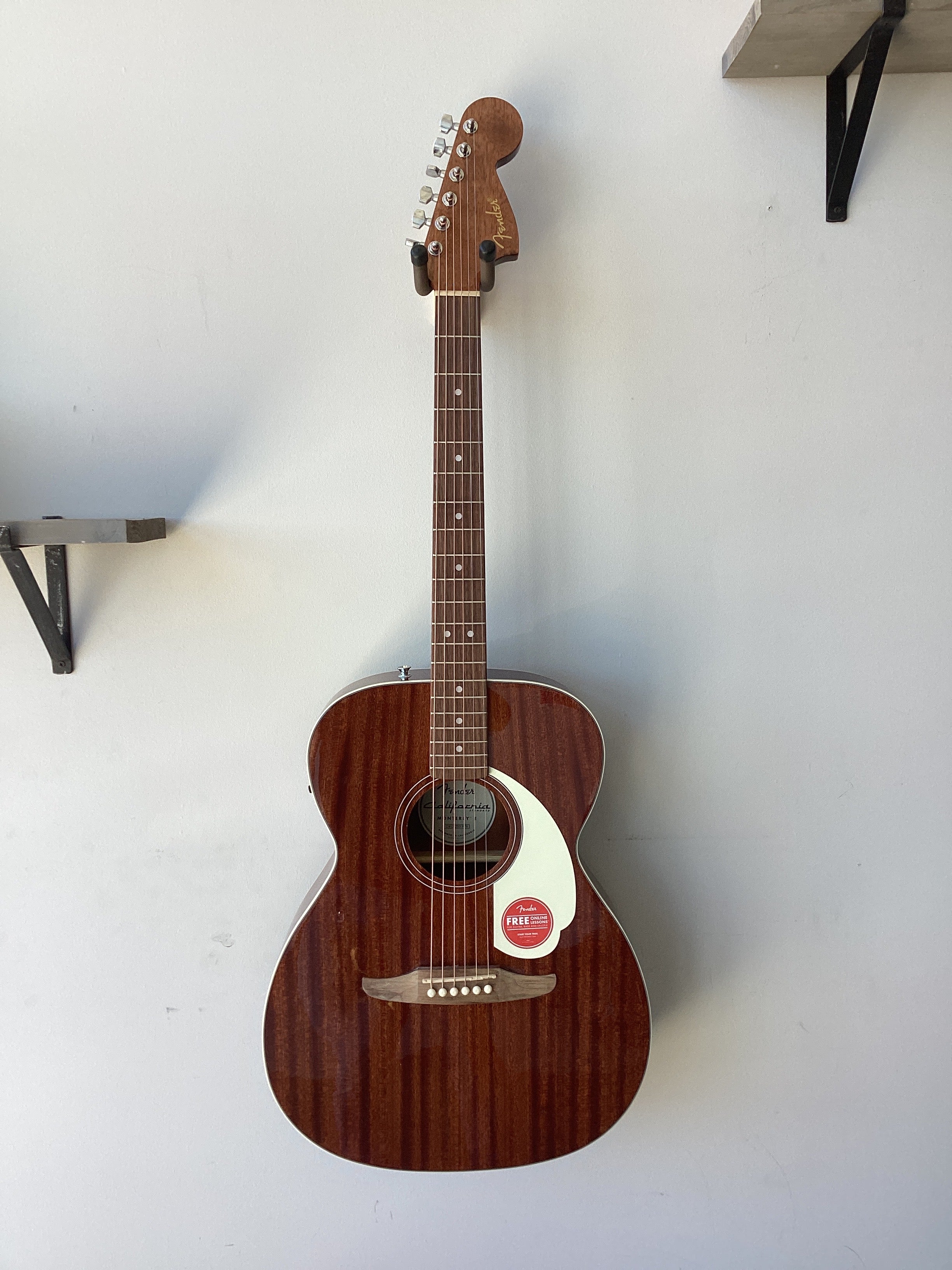 Fender~California Standard~Monterey E~Acoustic/Electric guitar~Natural Sapele