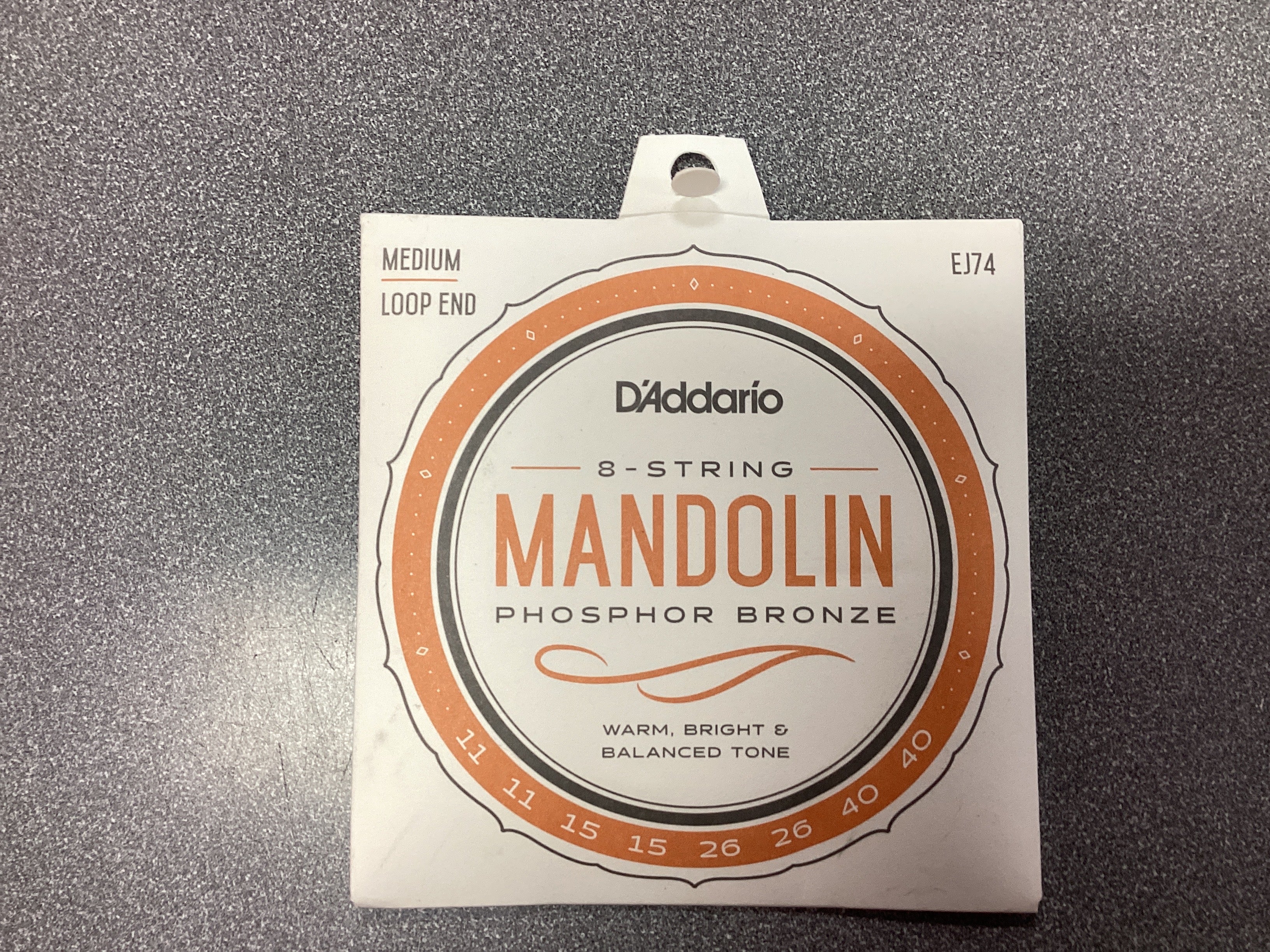Image of D’Addario Phosphor Bronze Medium Loop End MANDOLIN 11-40