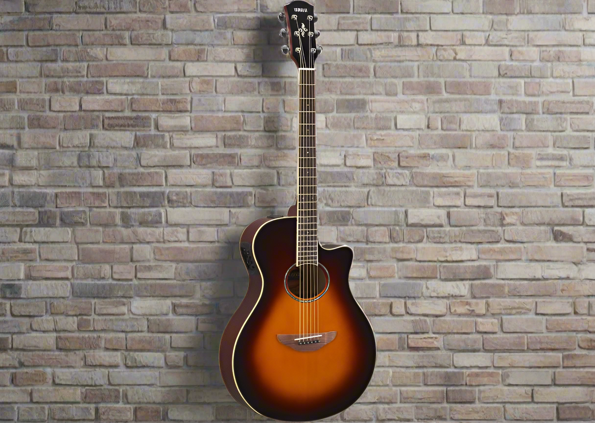 Image of YAMAHA APX600 OVS Old Violin Sunburst APX THINLINE CUTAWAY A/E