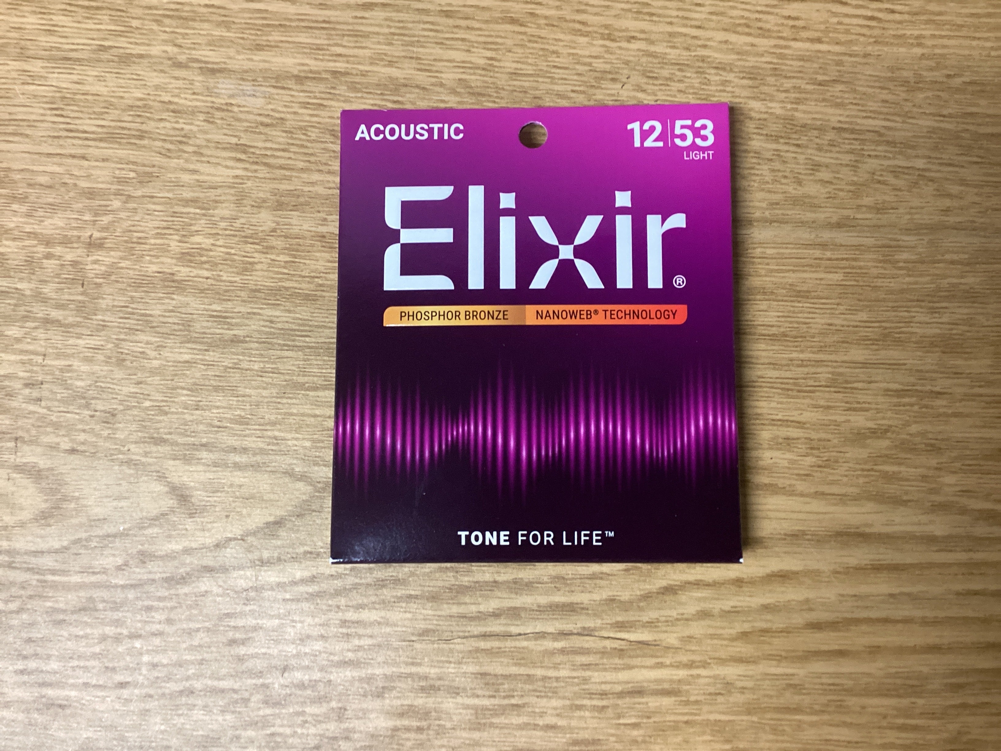 Image of Elixir Phosphor Bronze 12-53 Light Acoustic strings