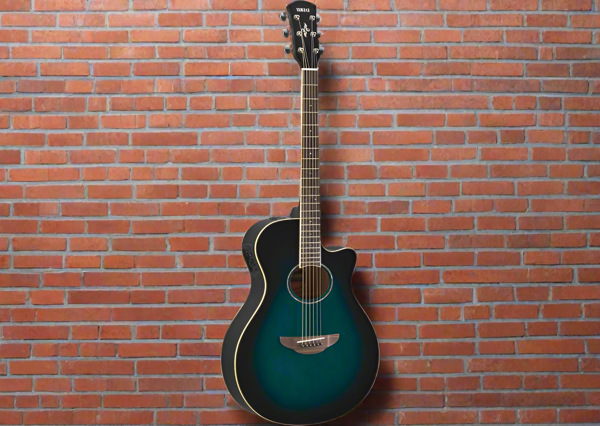 Image of YAMAHA APX600 OBB Oriental Blue Burst APX THINLINE CUTAWAY A/E
