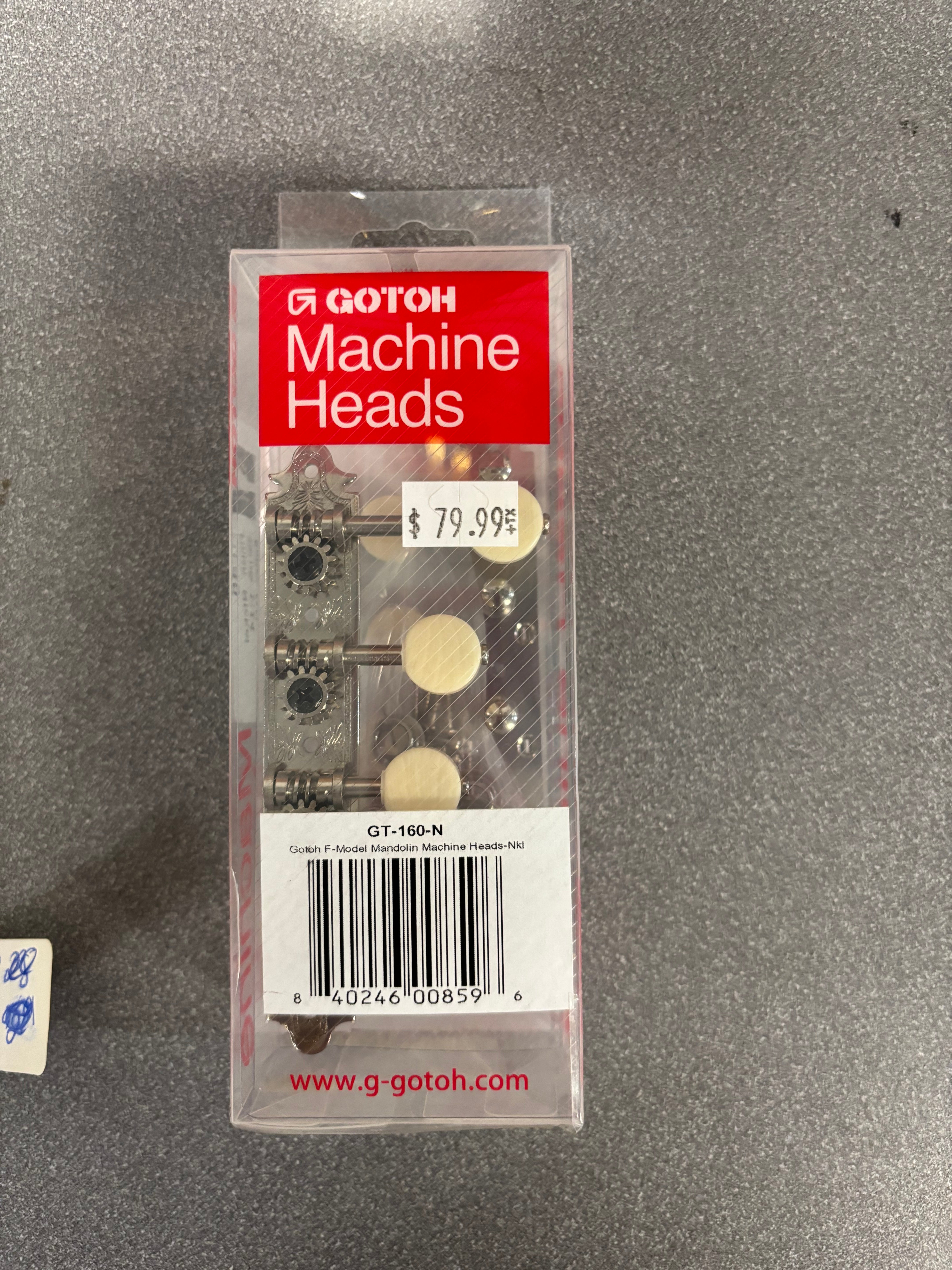 Image of Gotoh F-Model Mandolin Machine Heads-Nkl