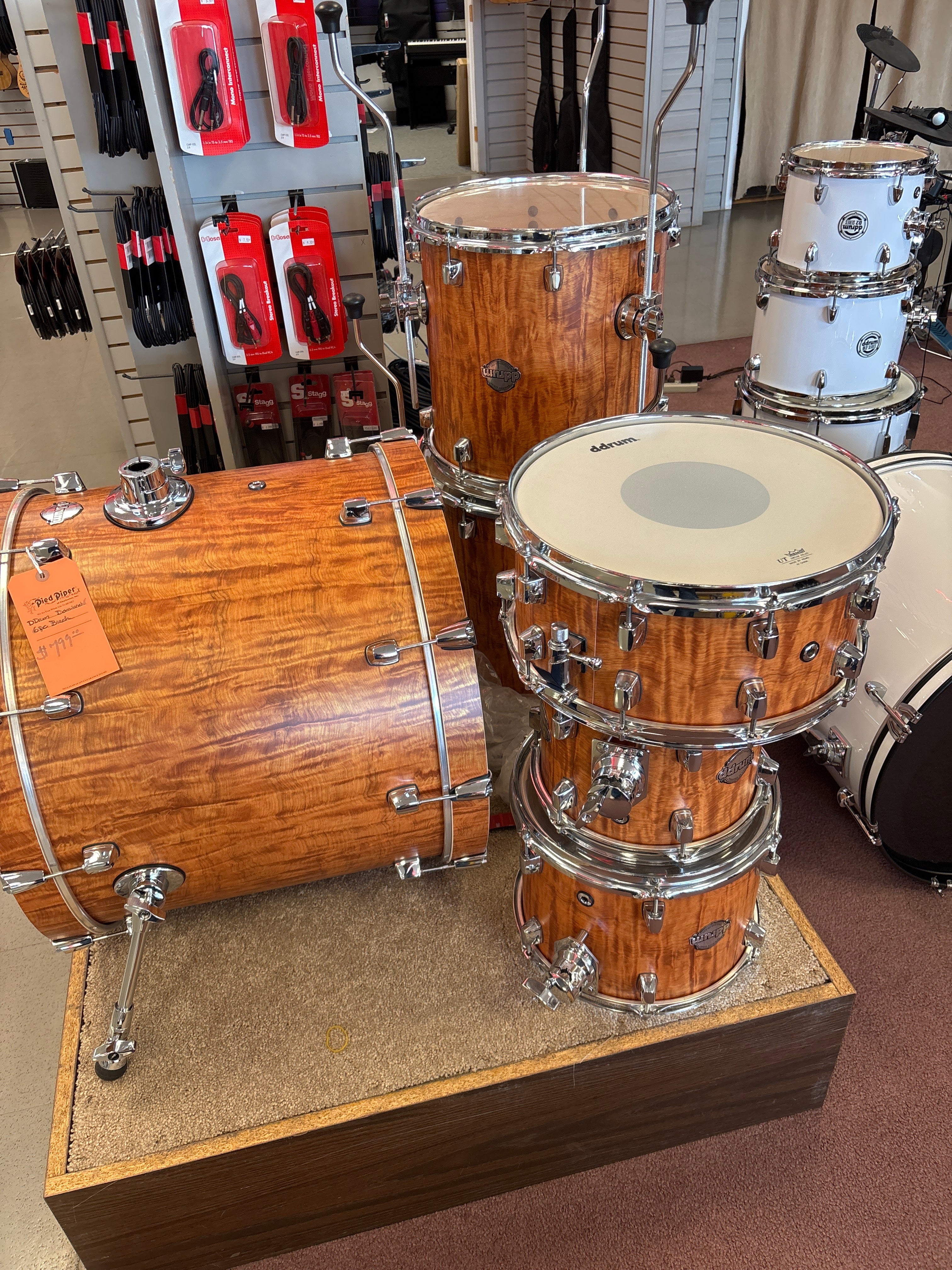 Image of DDRUM DOMINION SERIES 6 PIECE KIT Satin Bubinga Wrap