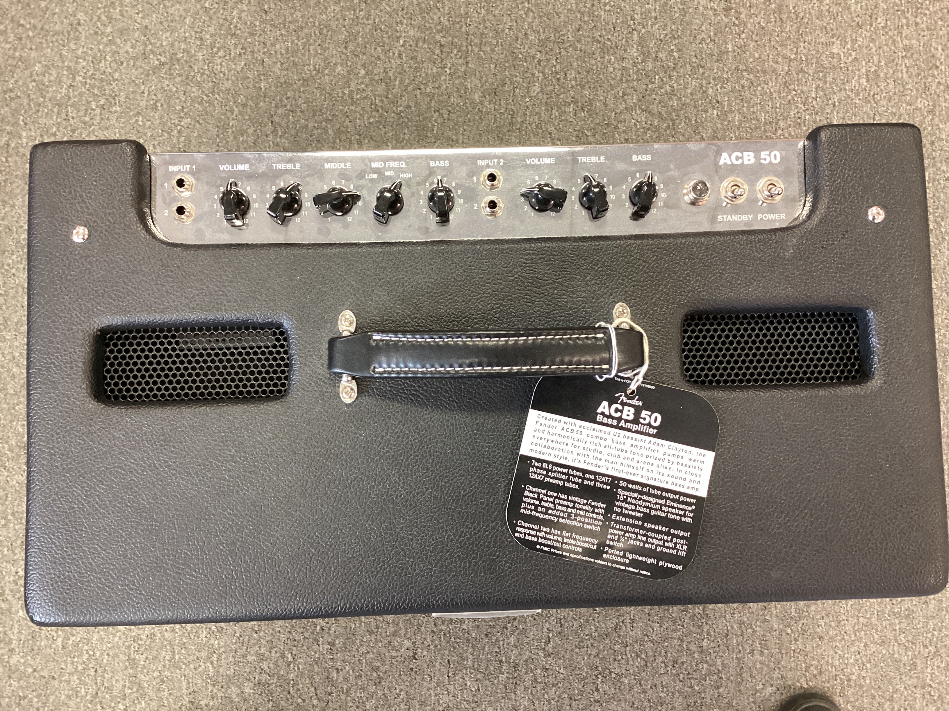 Image of Fender Adam Clayton 50 watt Tube Bass Amplifier (ACB50)