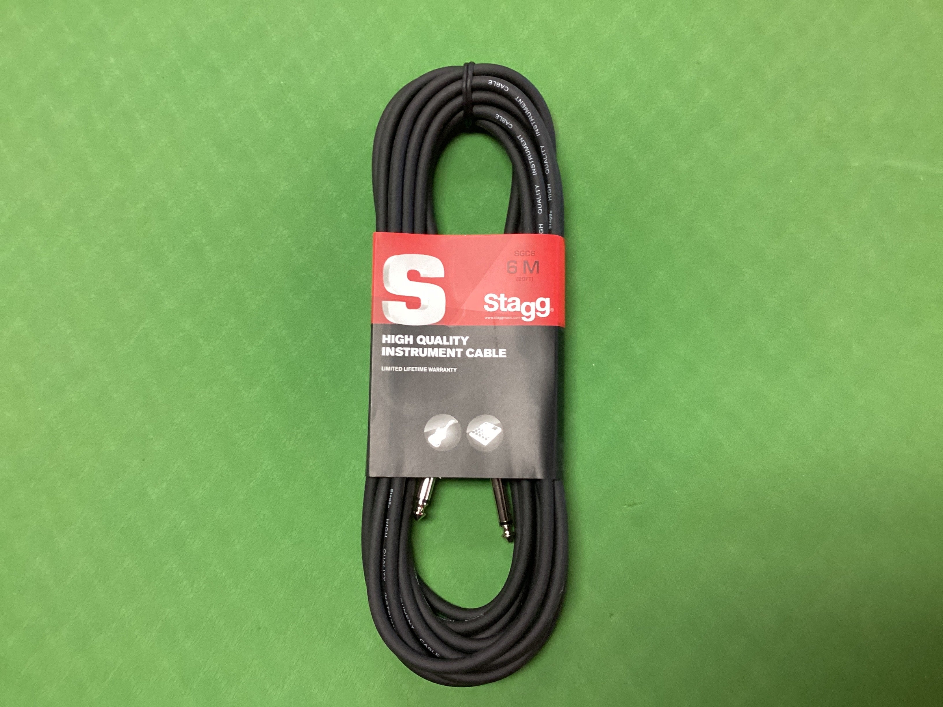 Image of Stagg Instrument Cable 1/4” to 1/4”~20FT