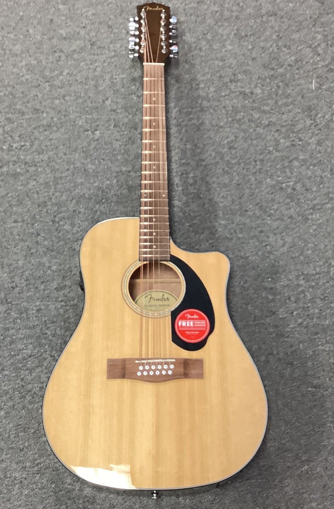 Image of Fender CD60SCE Dread 12string acoustic*Natural
