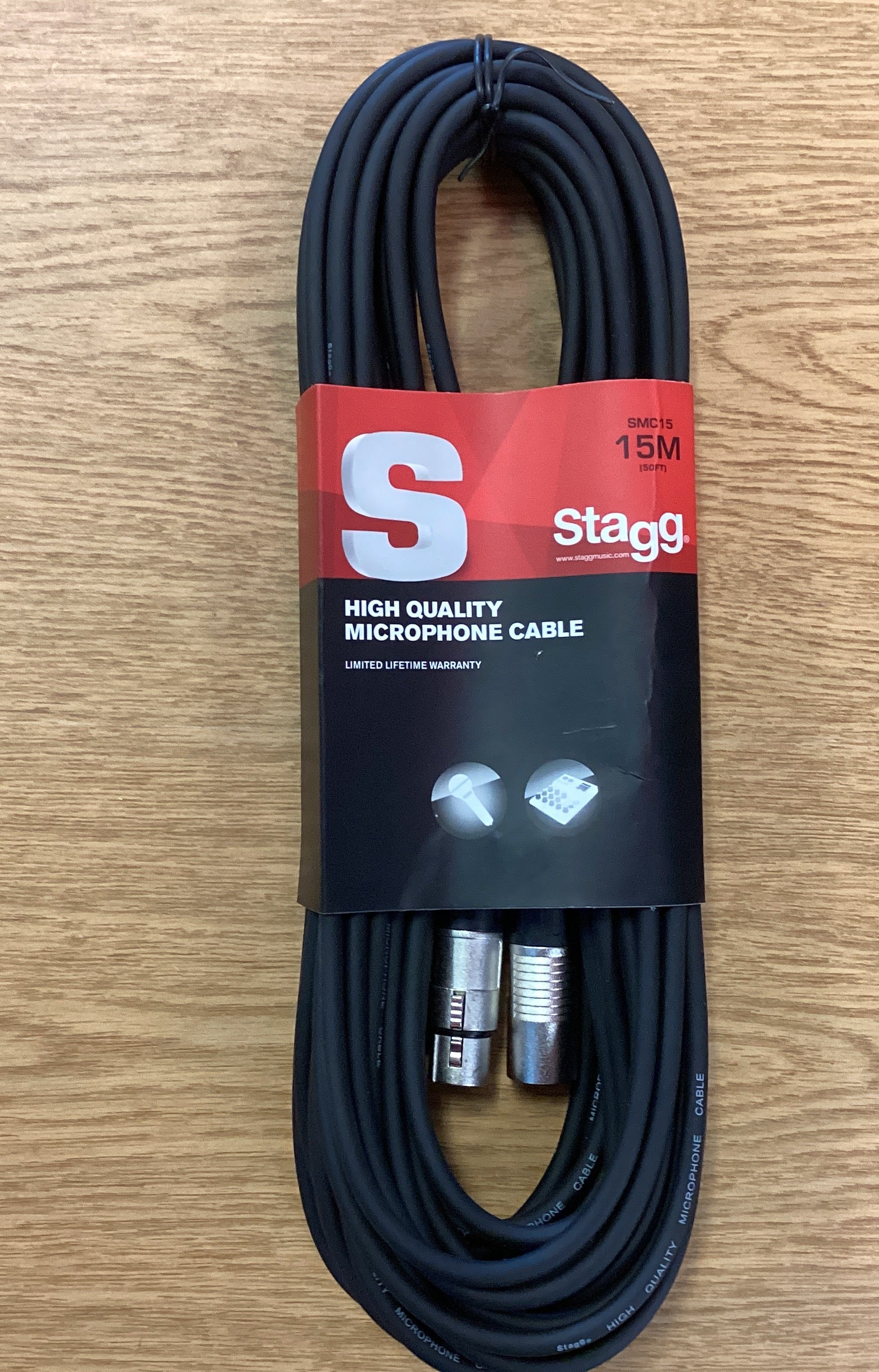 Image of Stagg Microphone Cable~XLR-XLR~50ft SMC15