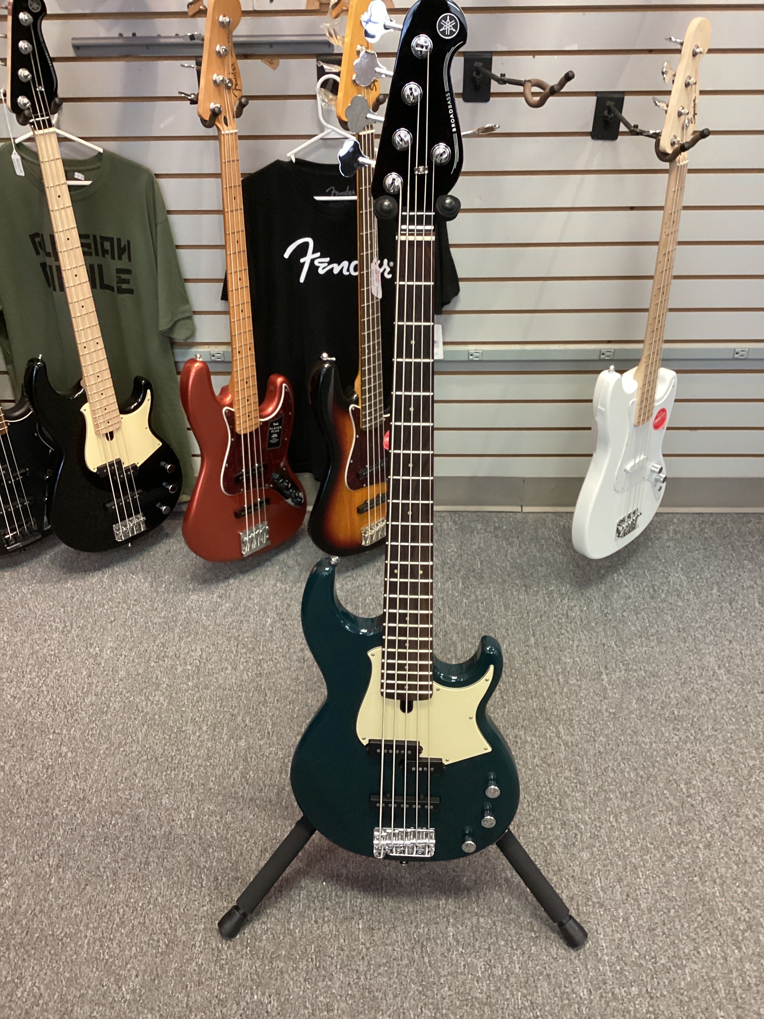 Image of YAMAHA BB435 Teal Blue Bass Guitar