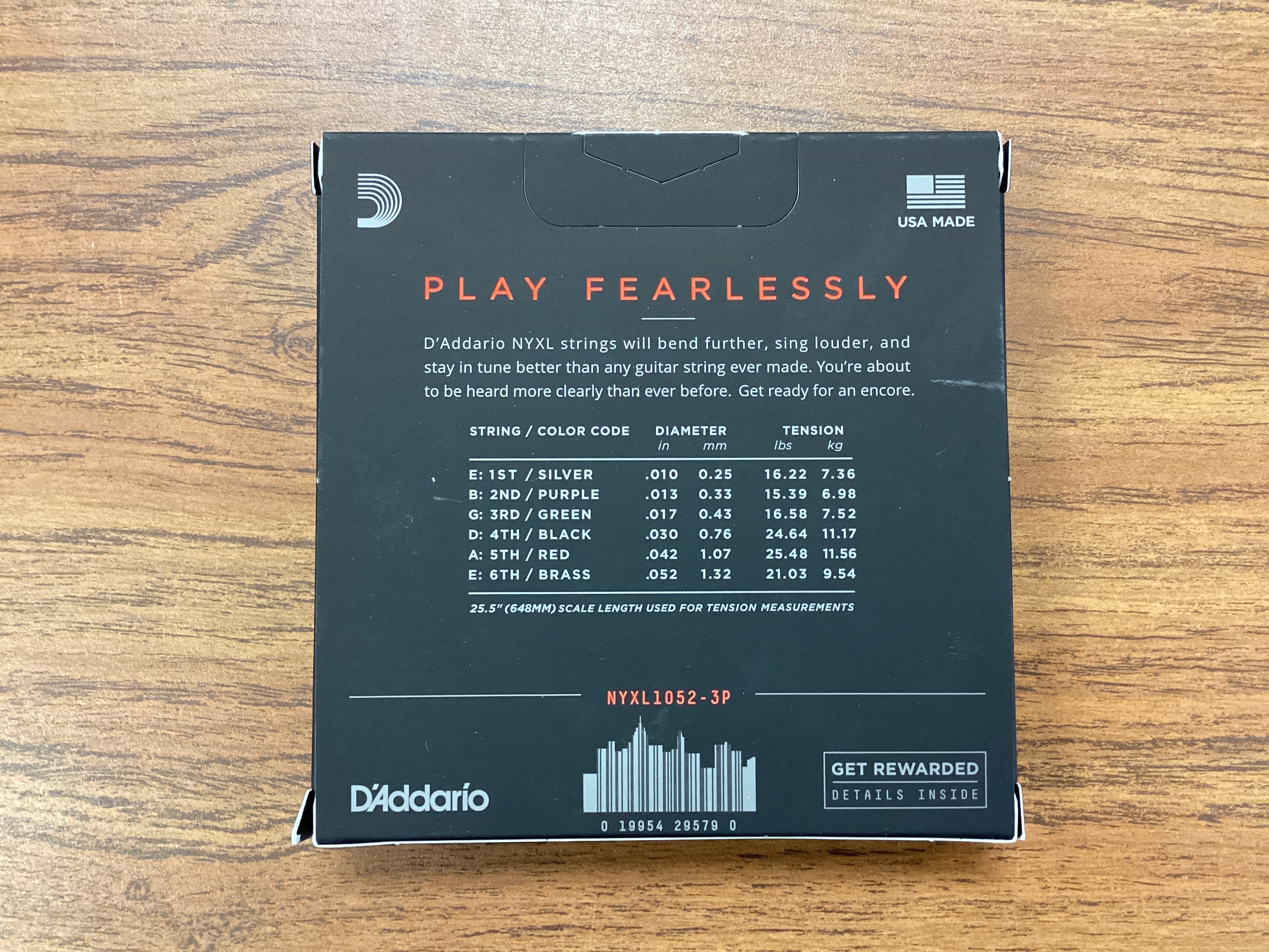 Image of D'Addario NYXL 10-52 Light Top Heavy Bottom Electric Guitar Strings 3-Pack NYXL1052-3P