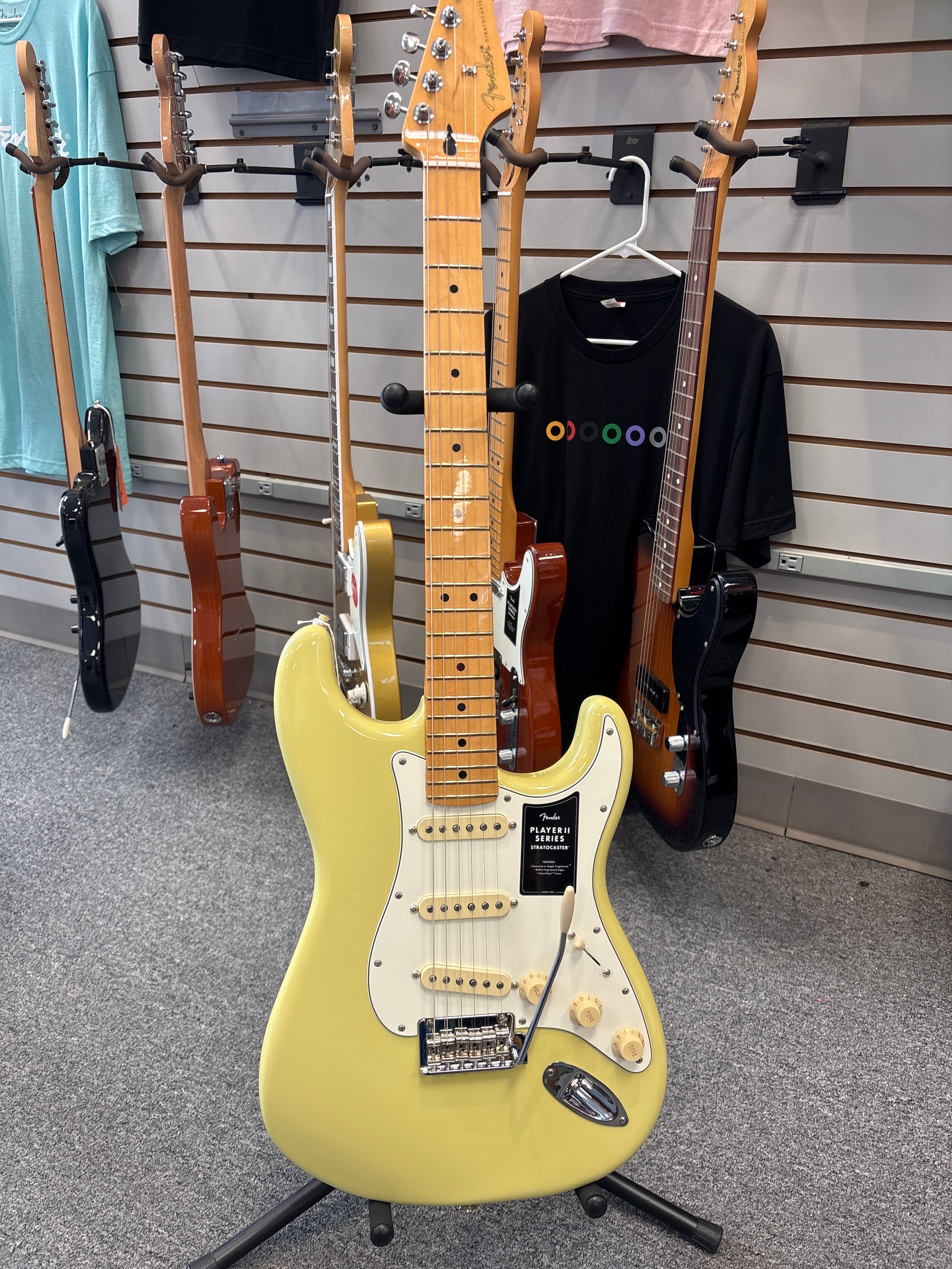 Image of FENDER Player II Stratocaster®, Maple Fingerboard, Hialeah Yellow