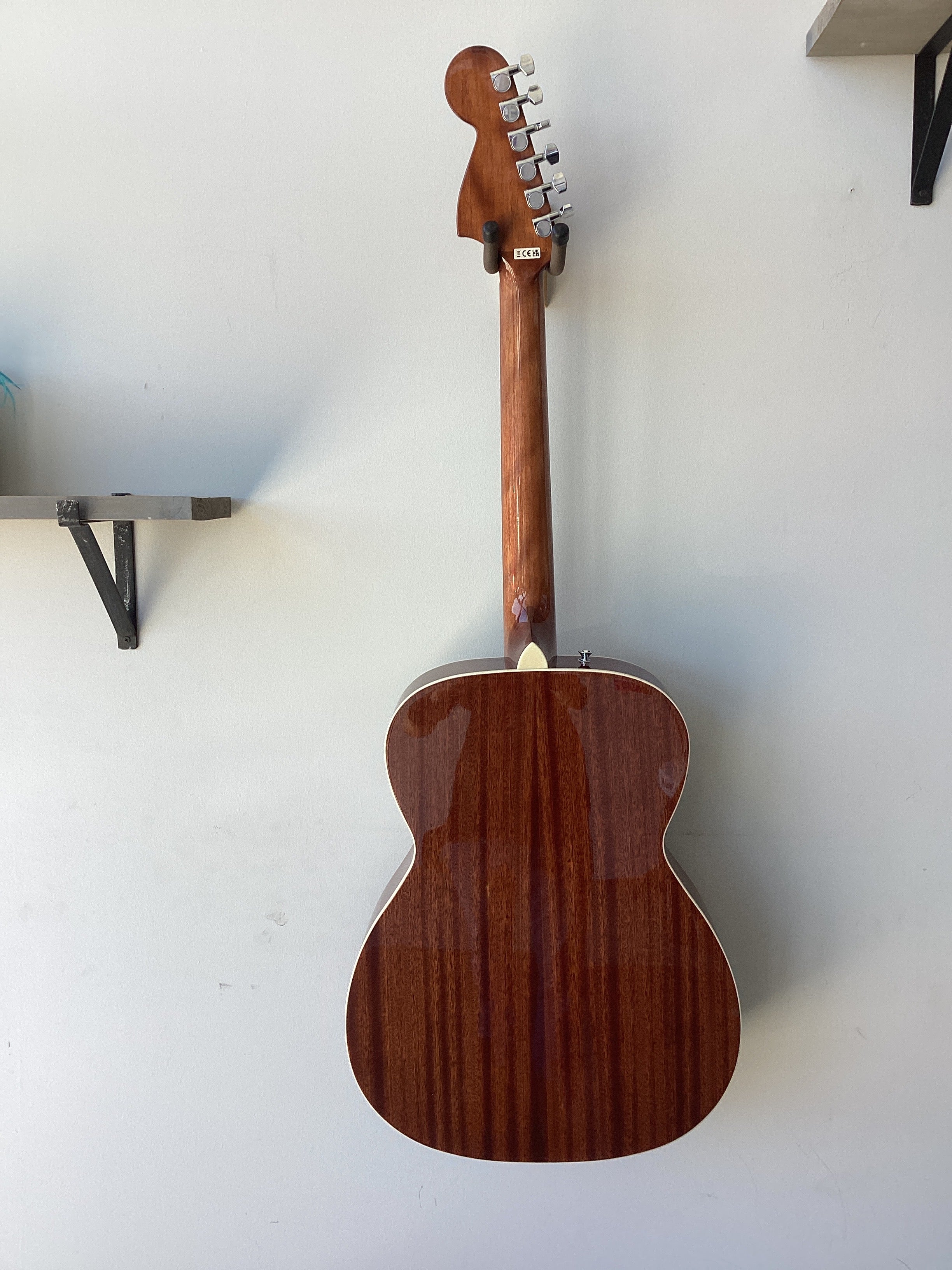Image of Fender~California Standard~Monterey E~Acoustic/Electric guitar~Natural Sapele