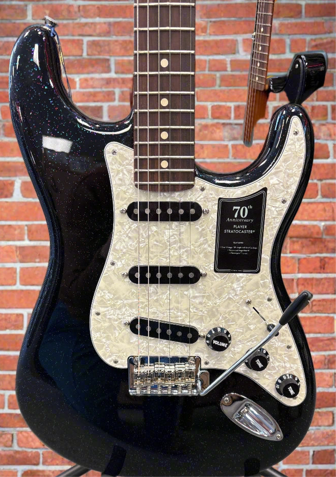 Image of FENDER 70th Anniversary Player Stratocaster®, Rosewood Fingerboard, Nebula Noir