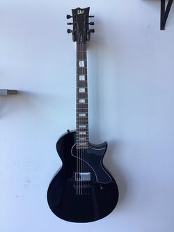 Image of LTD EC-201 FT (Flat-Top) Single Cut Electric Guitar~Black