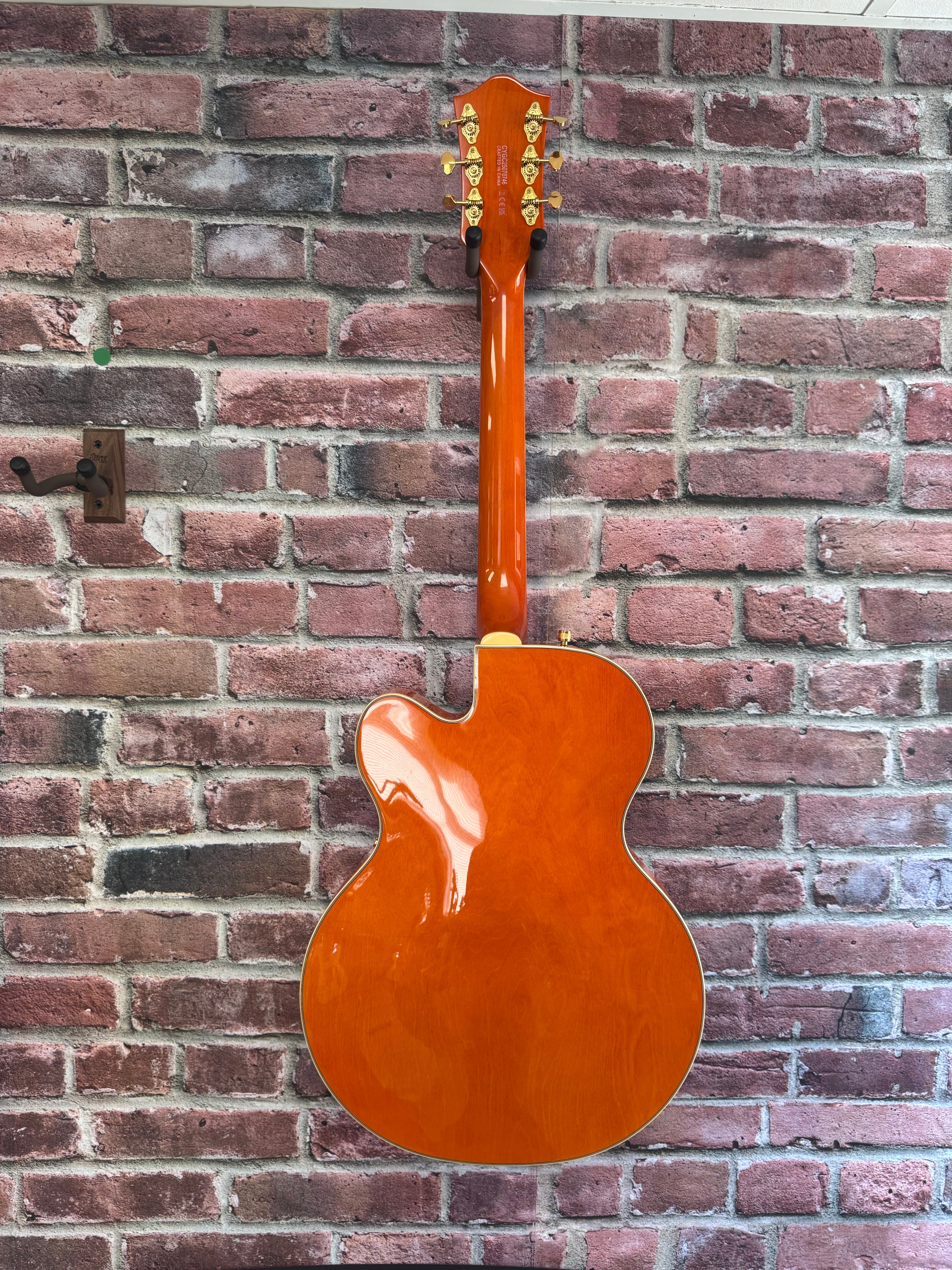 Image of Gretsch Synchromatic™ Nashville™ Hollow Body Single-Cut with Bigsby®, Ebony Fingerboard, 50's Orange Stain