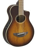 Image of Yamaha APXT2EW Tobacco Sunburst 3/4 Size Thinline Acoustic Electric Cutaway Guitar
