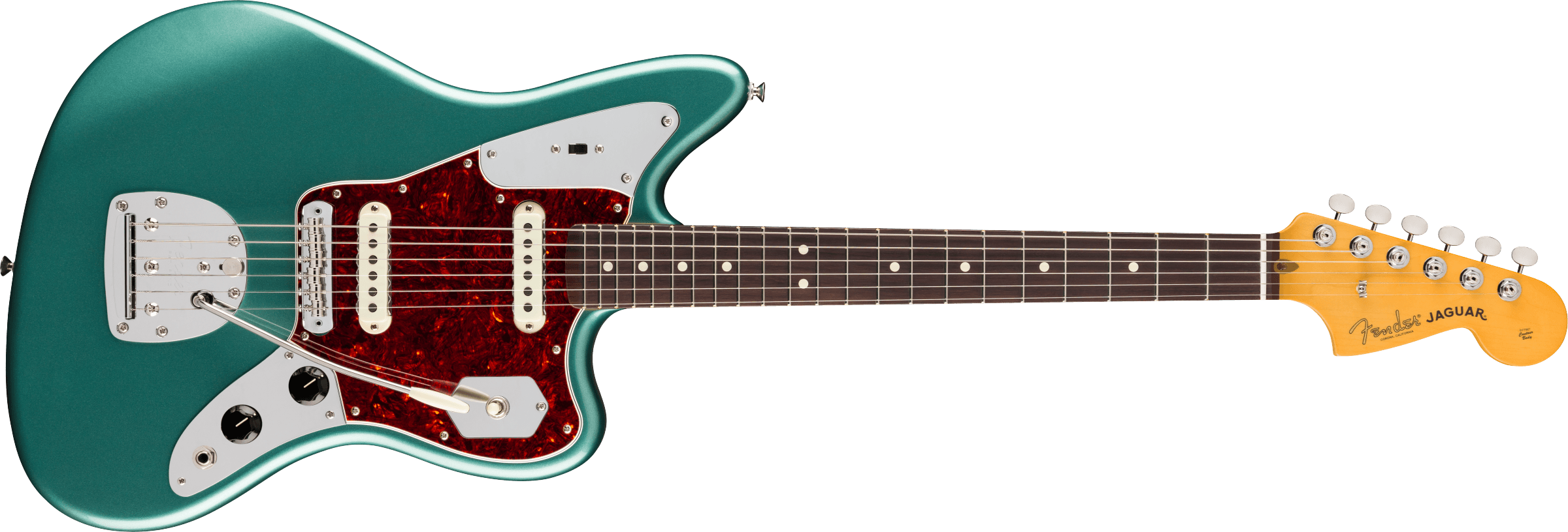 Image of Fender American Professional Classic Jaguar Faded Sherwood Green Rosewood