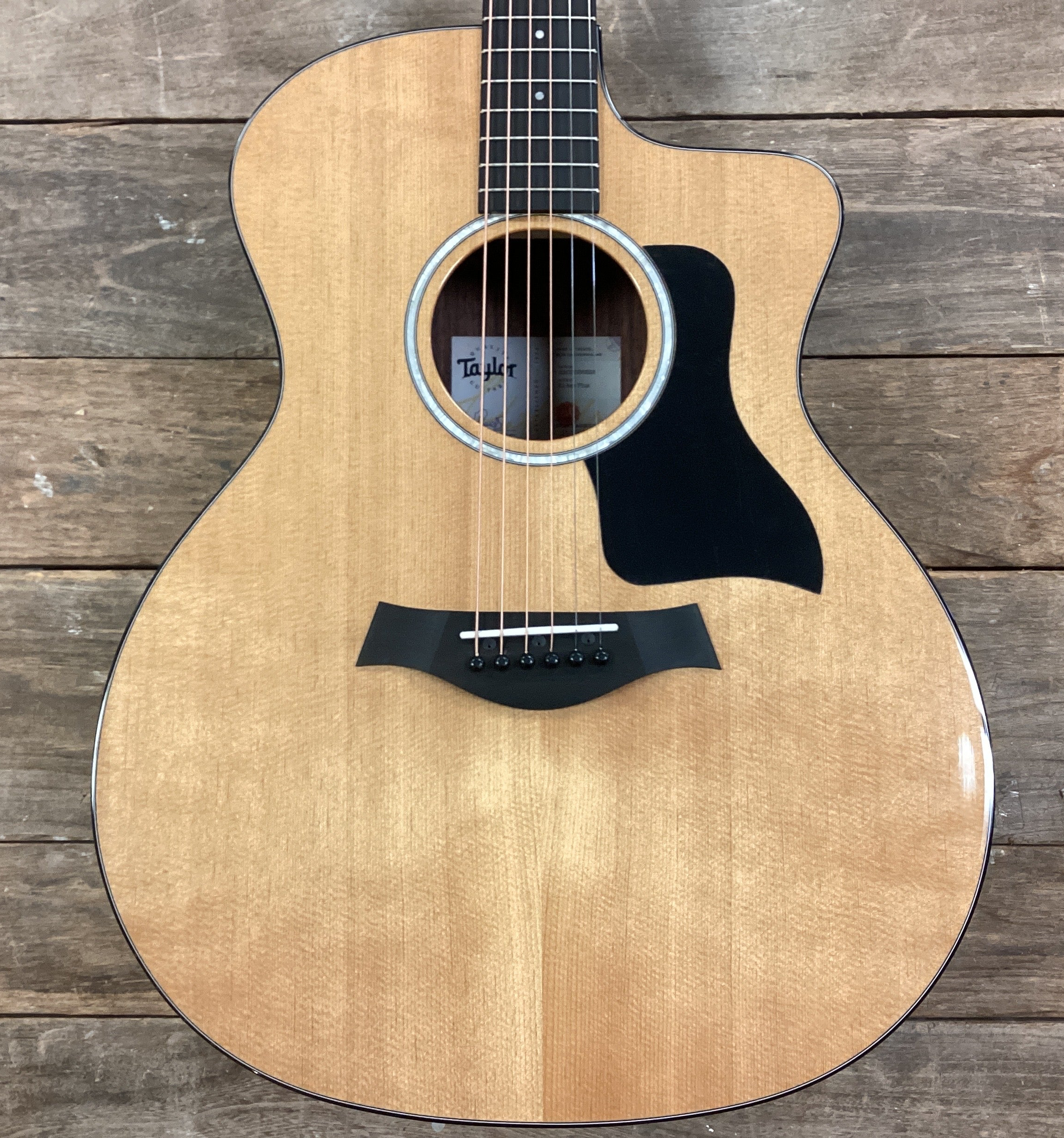 Image of Taylor 214ce Plus Acoustic-Electric Guitar - Natural Sitka Spruce