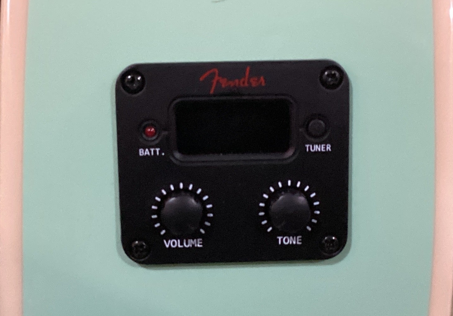 Fender~California Standard~Monterey E~Acoustic/Electric guitar~Surf Green